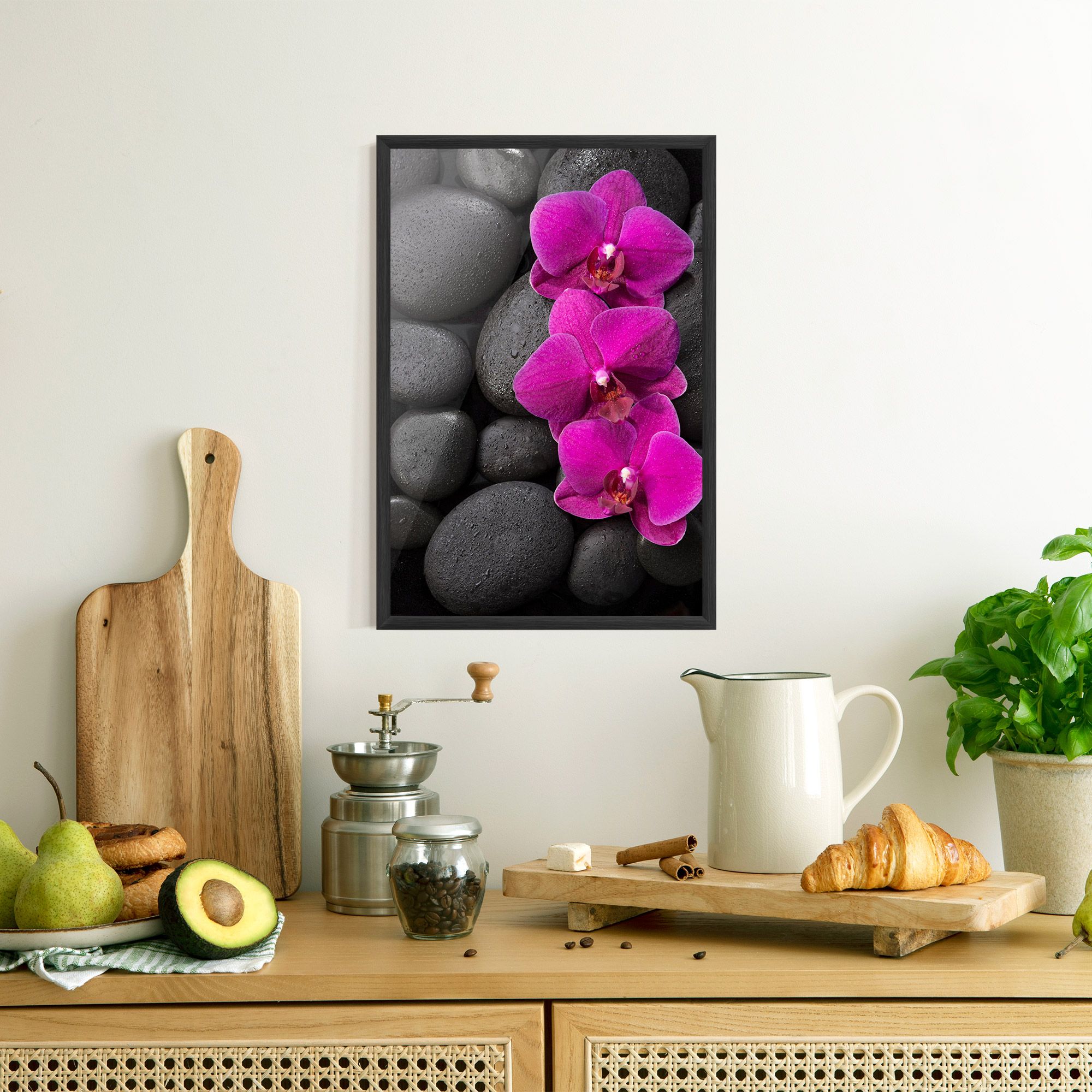 Purple Orchid On Rocks mockup 8