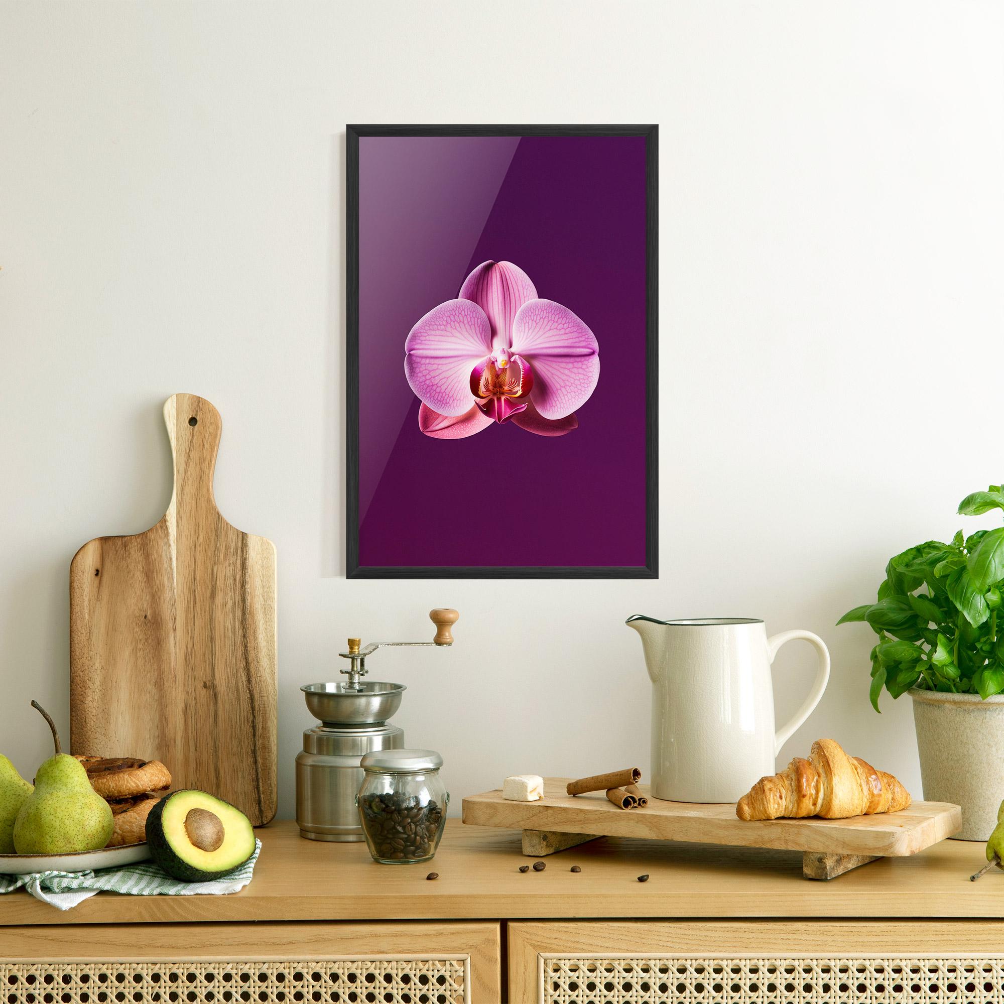 Gerahmte Poster Purple Orchid mockup 8