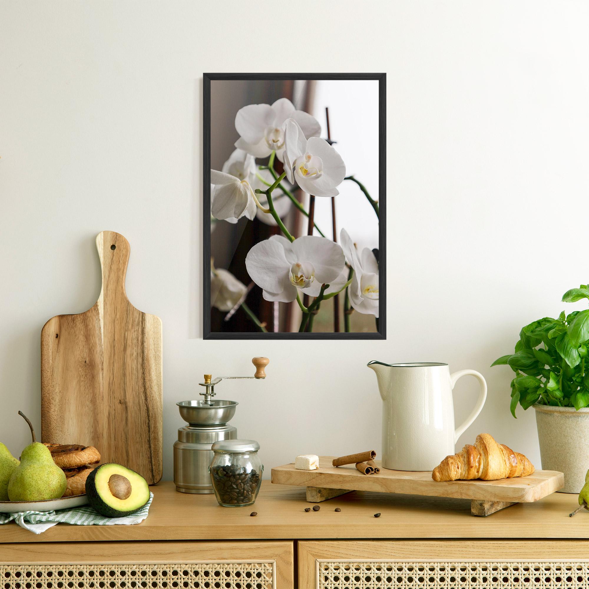 Gerahmte Poster White Orchid Growing mockup 8