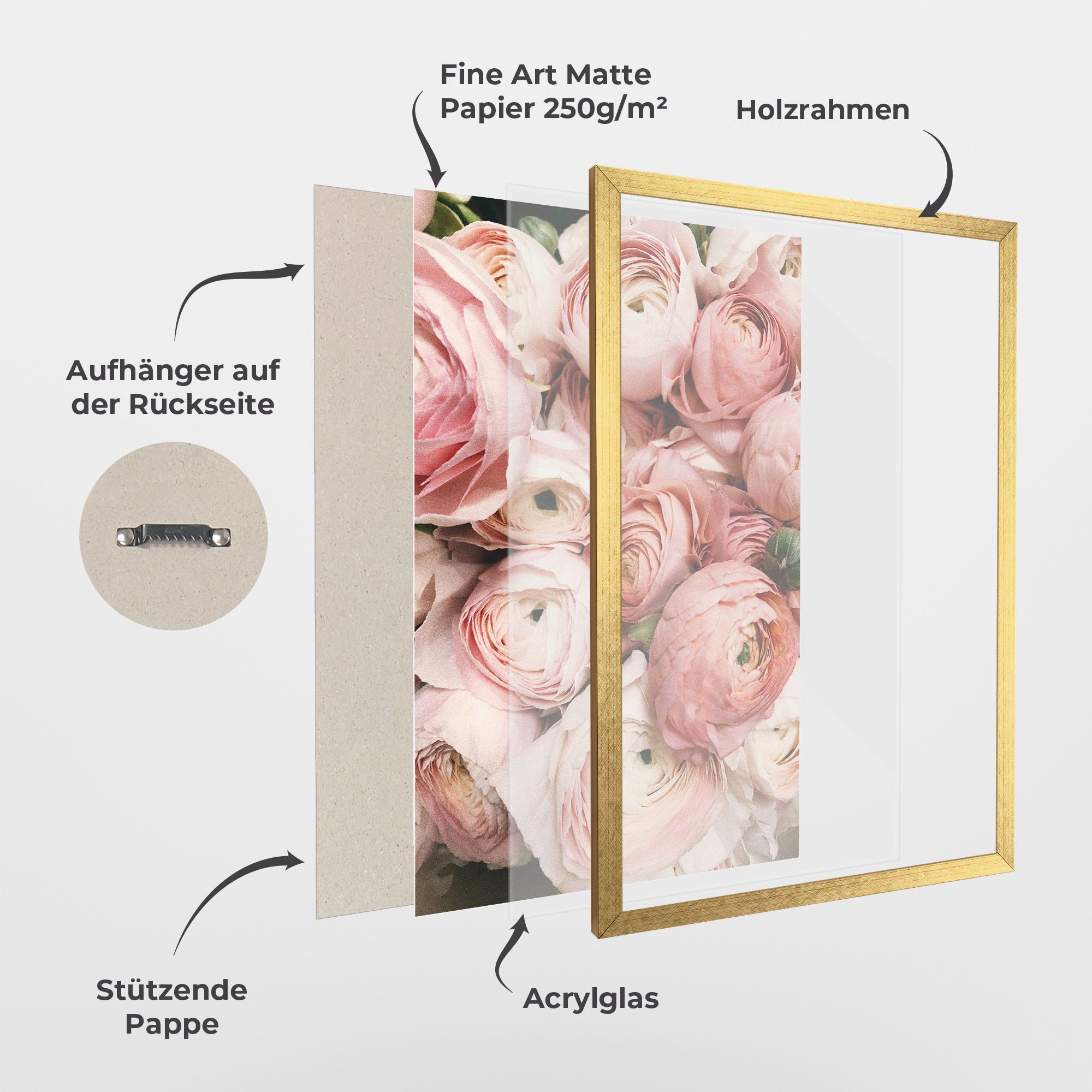 Pink Rose Bouquet mockup 1