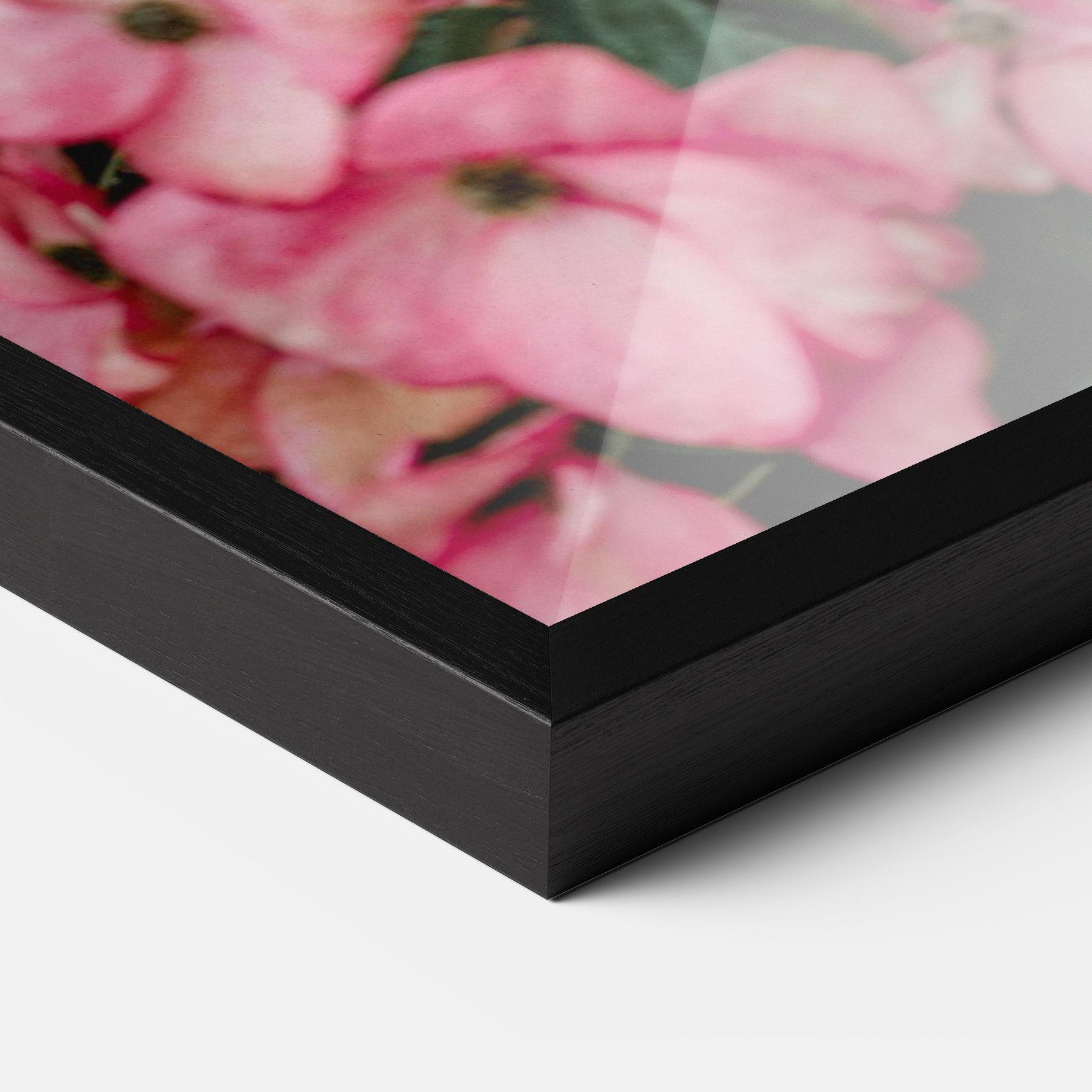 Gerahmte Poster Pink Rose Flower Tree mockup 3