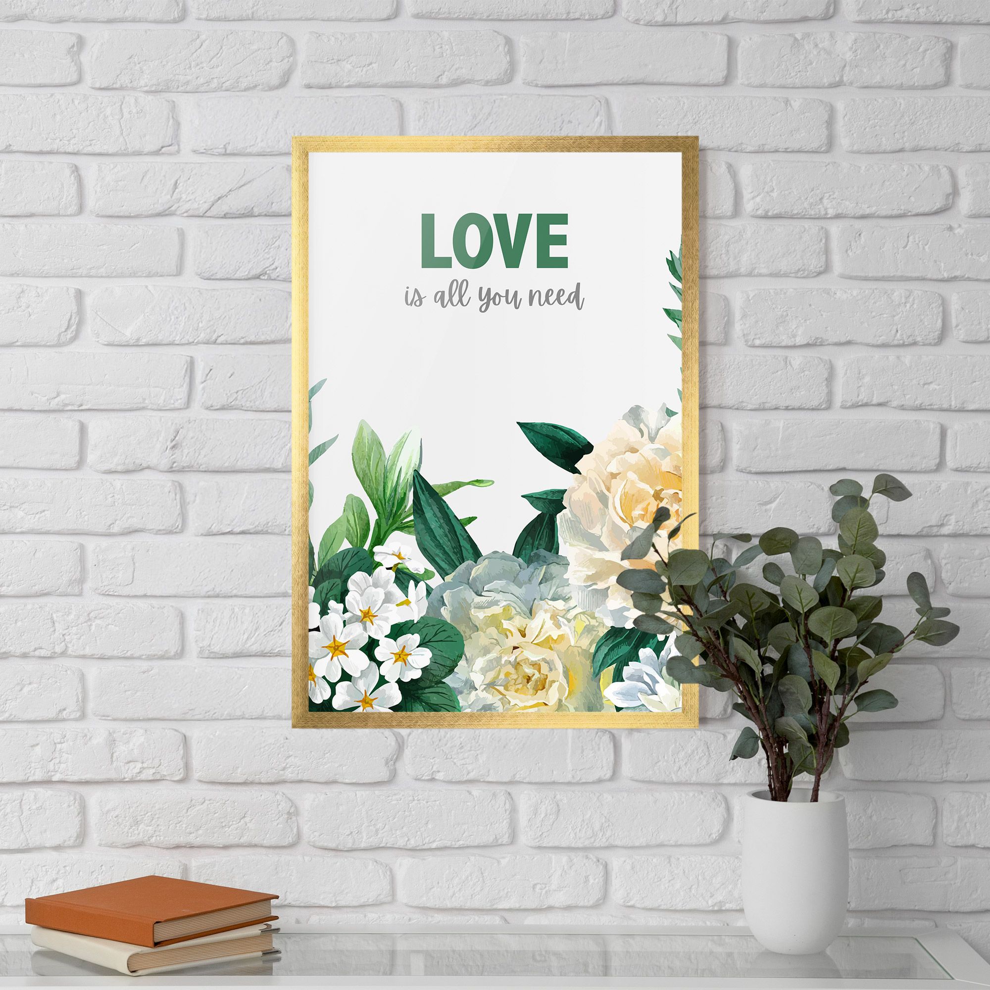 Green Rose Love mockup 5