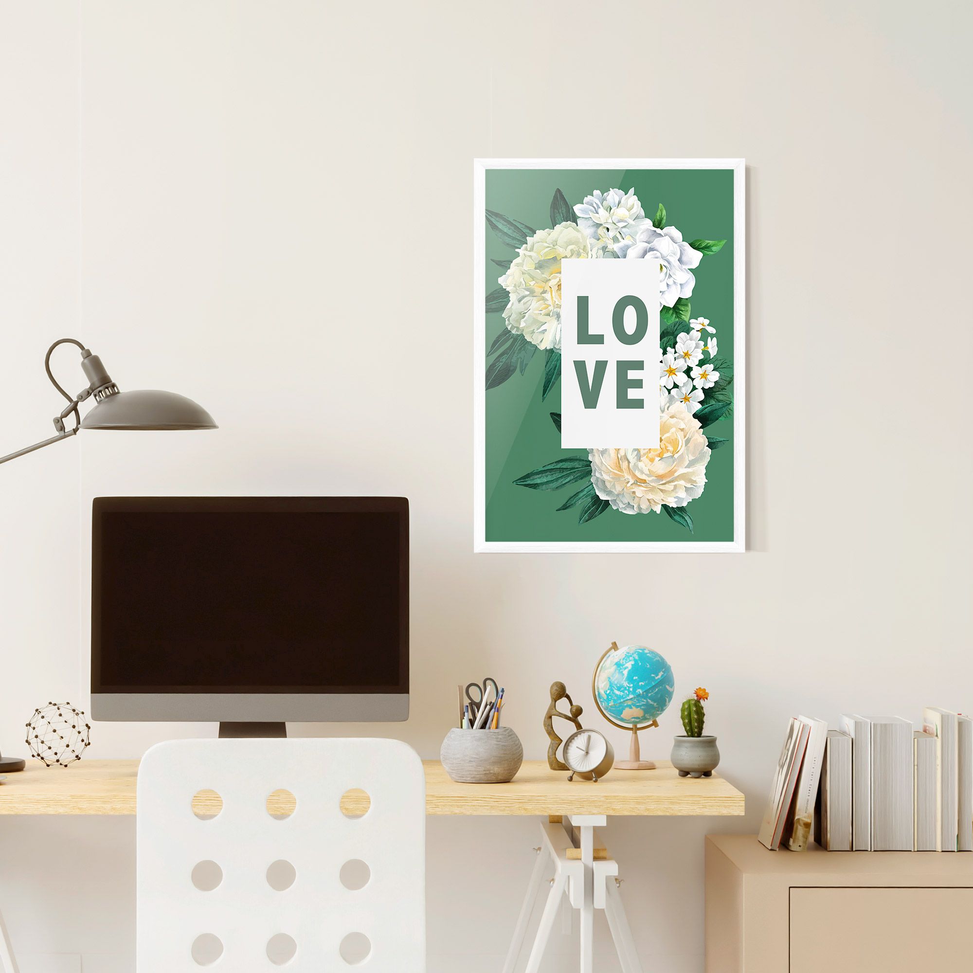 Love Green Rose mockup 6