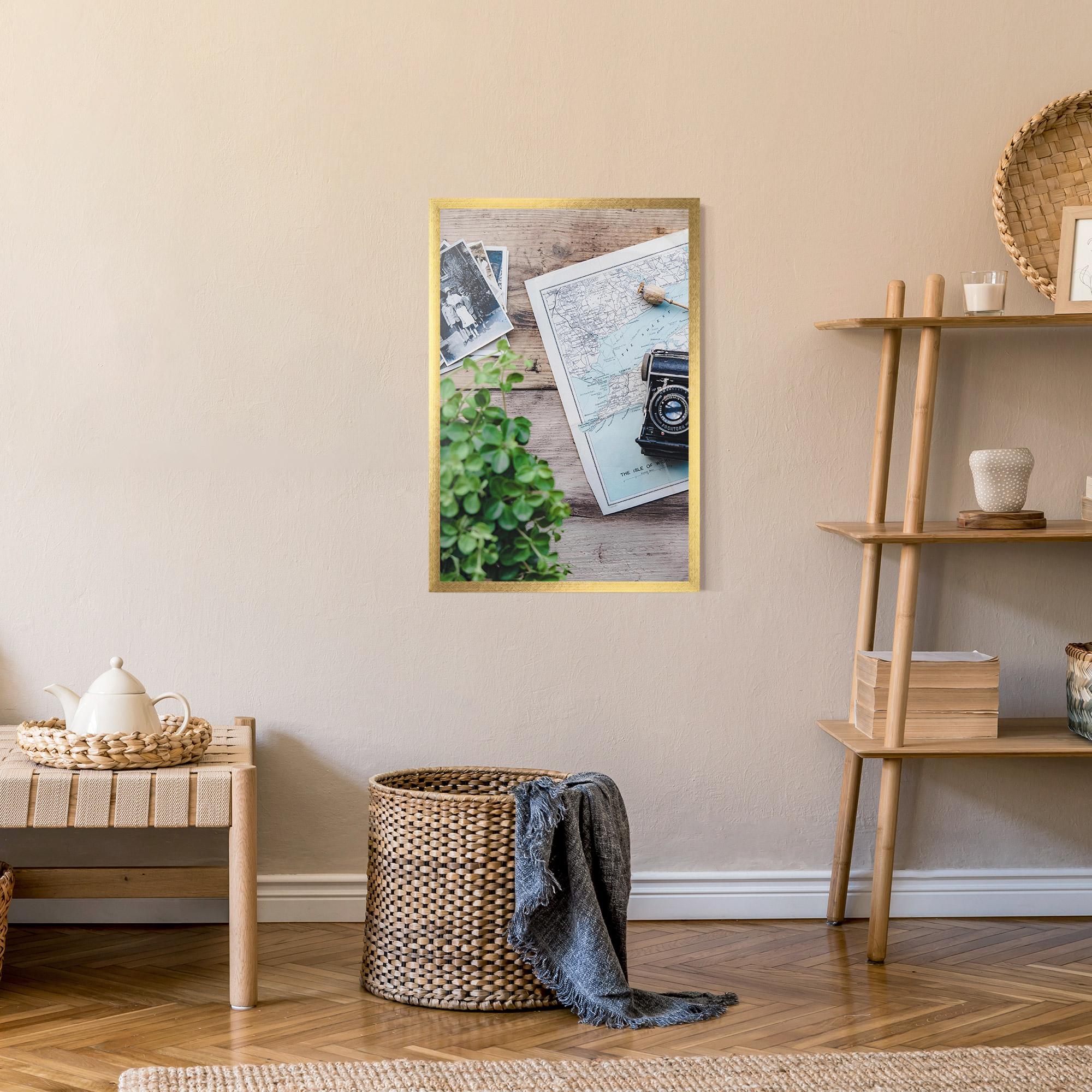 Gerahmte Poster Camera Map mockup 9