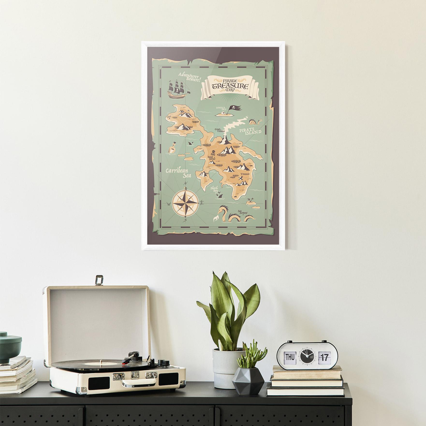 Gerahmte Poster Adventurer Beware mockup 2