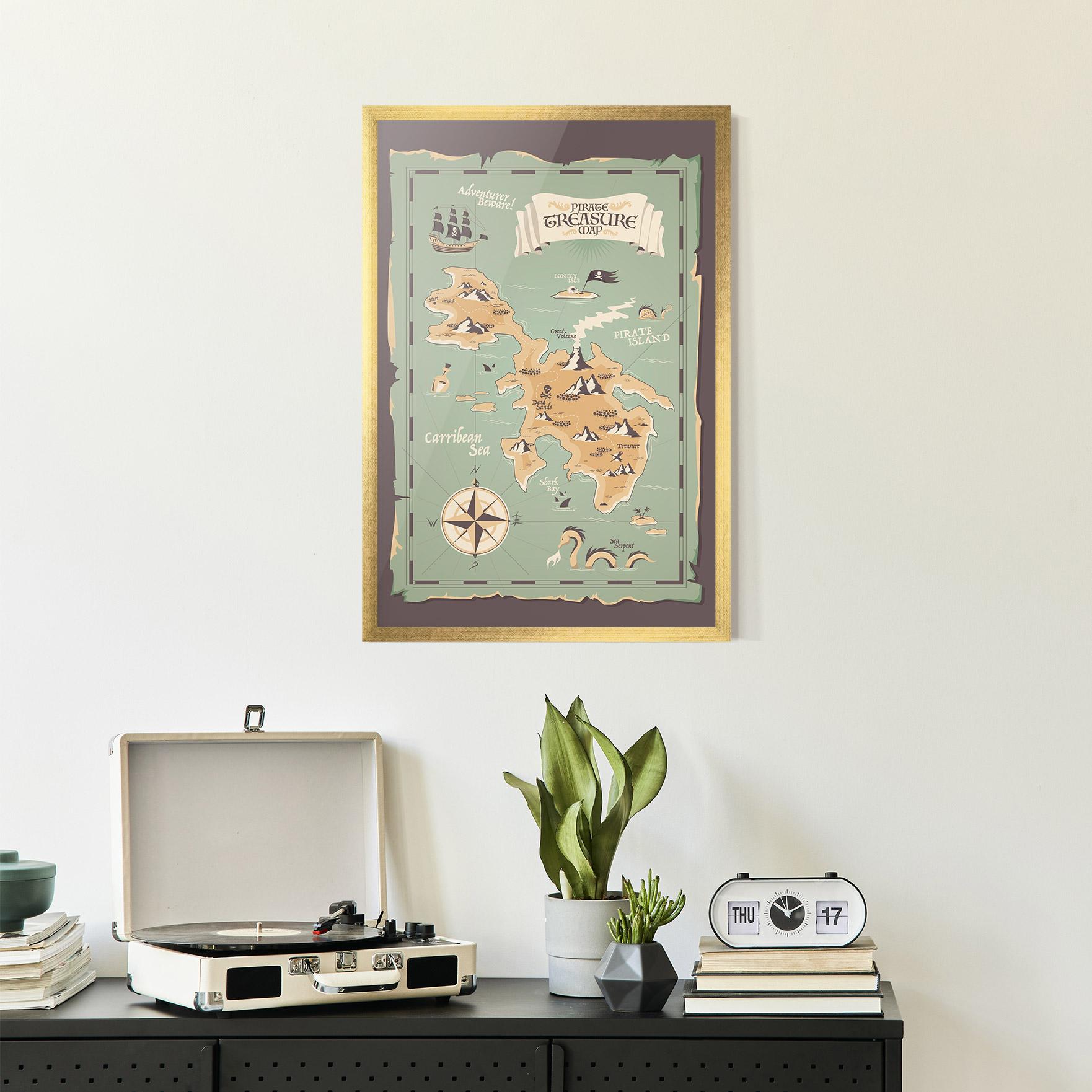 Gerahmte Poster Adventurer Beware mockup 2