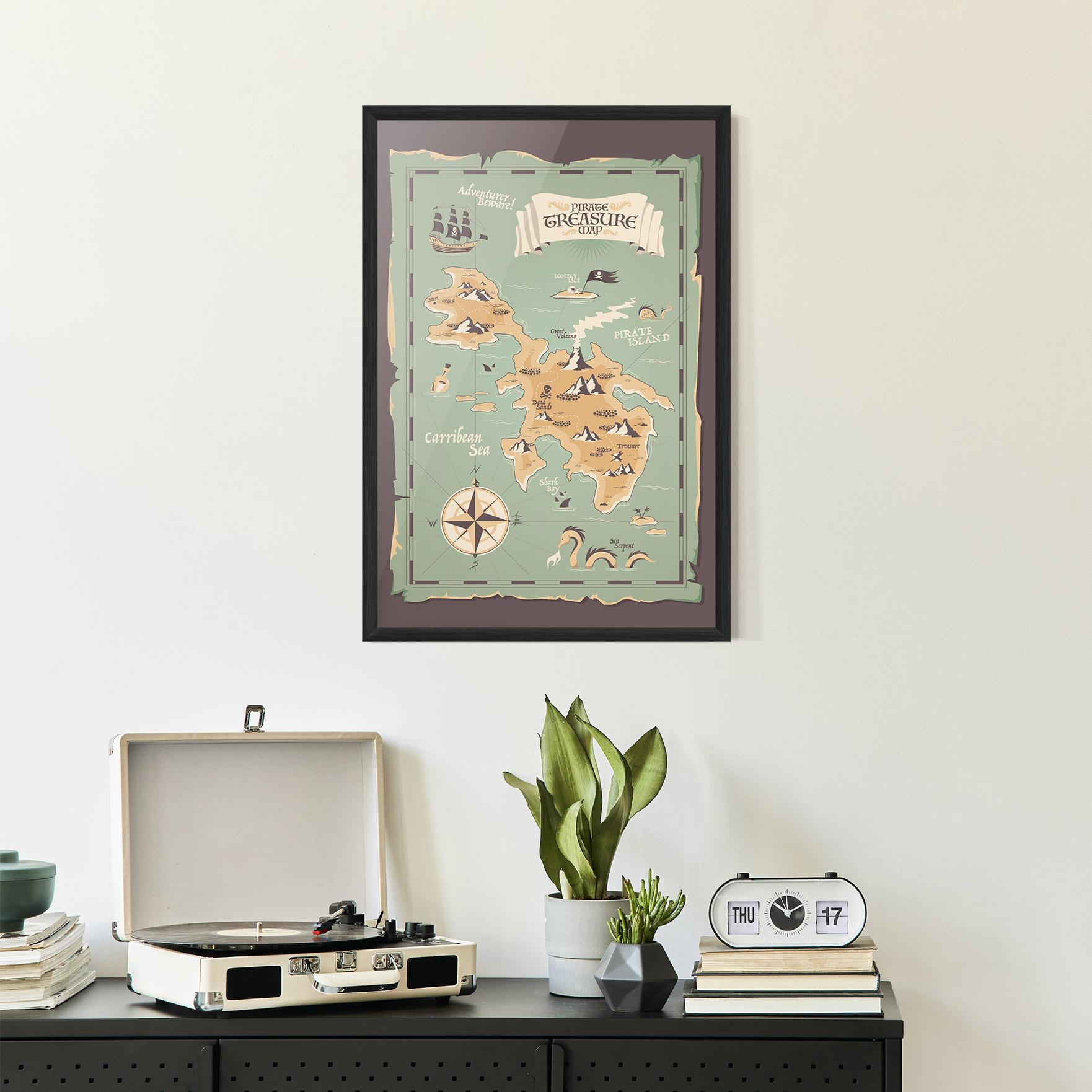 Gerahmte Poster Adventurer Beware mockup 2