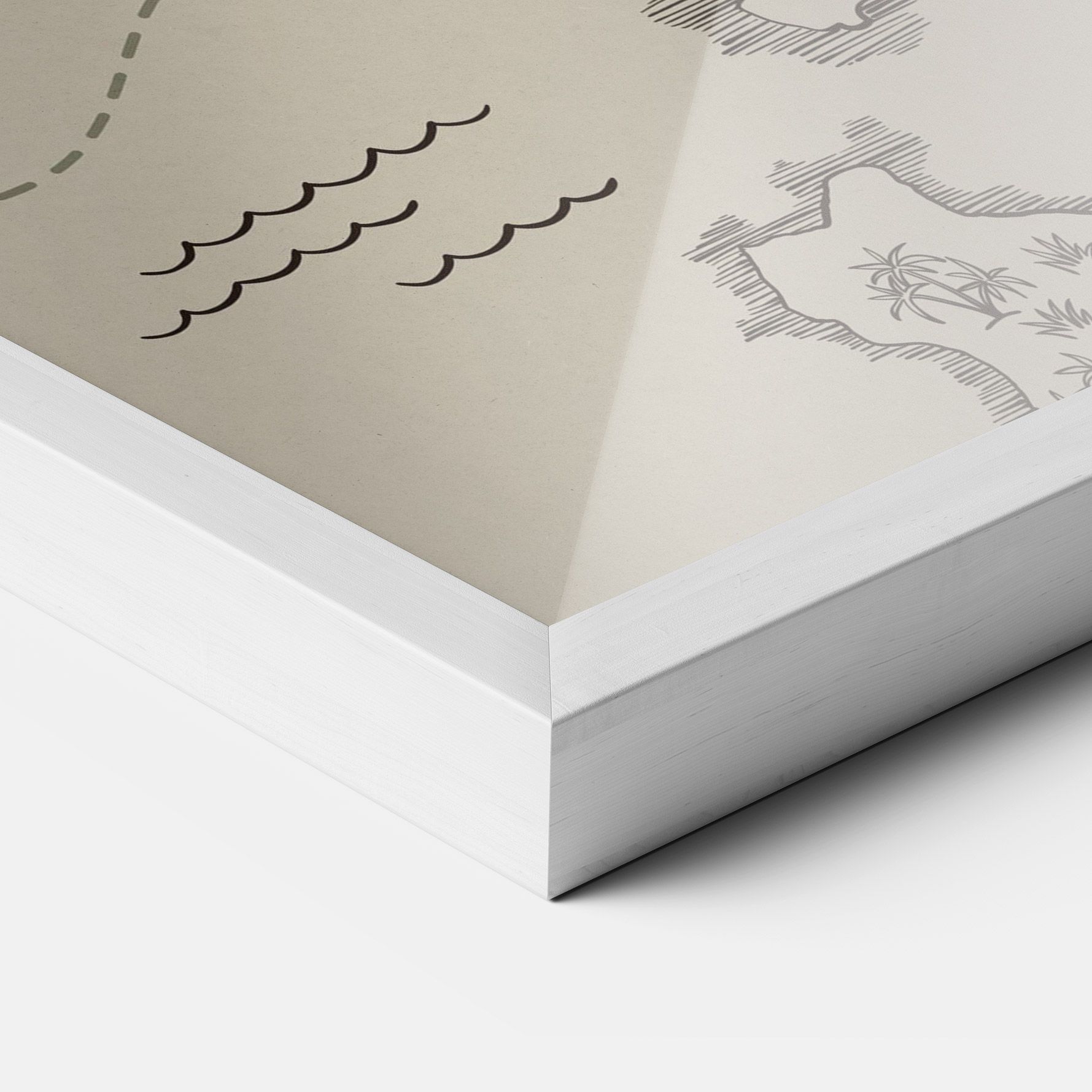 Cream Island Map mockup 3