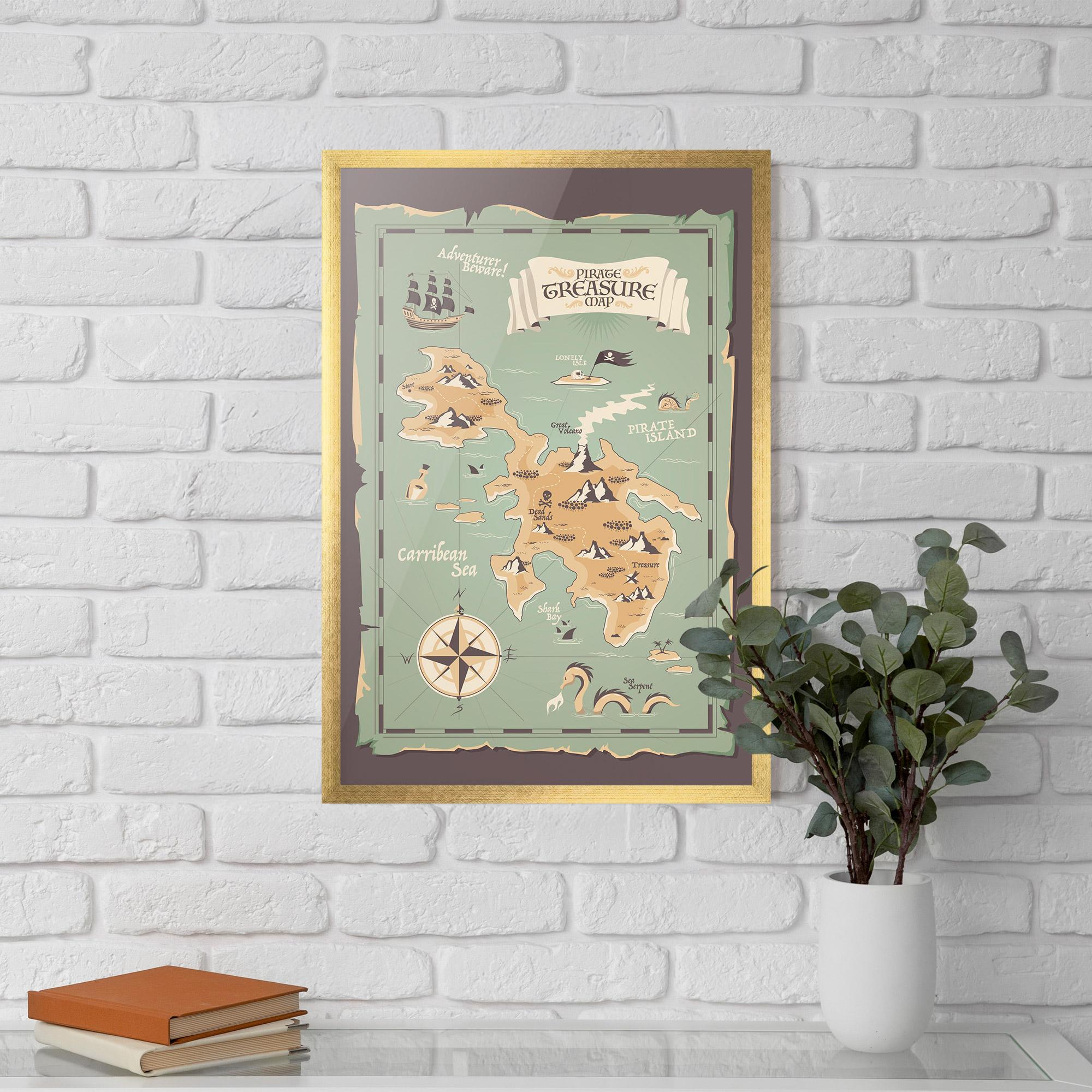 Gerahmte Poster Adventurer Beware mockup 5