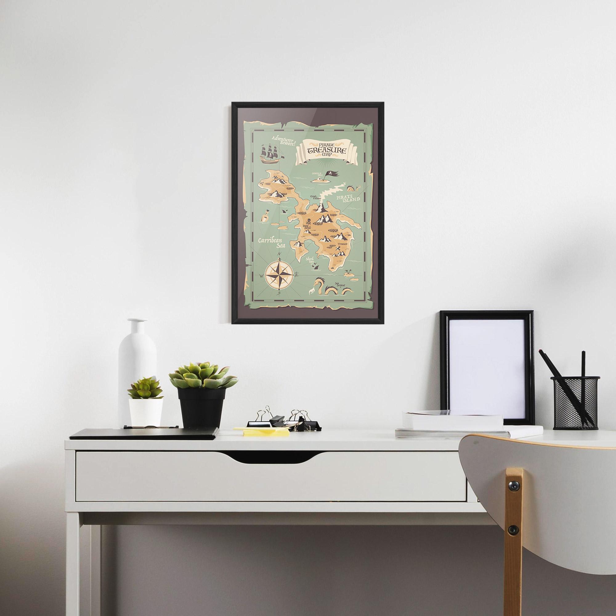 Gerahmte Poster Adventurer Beware mockup 7