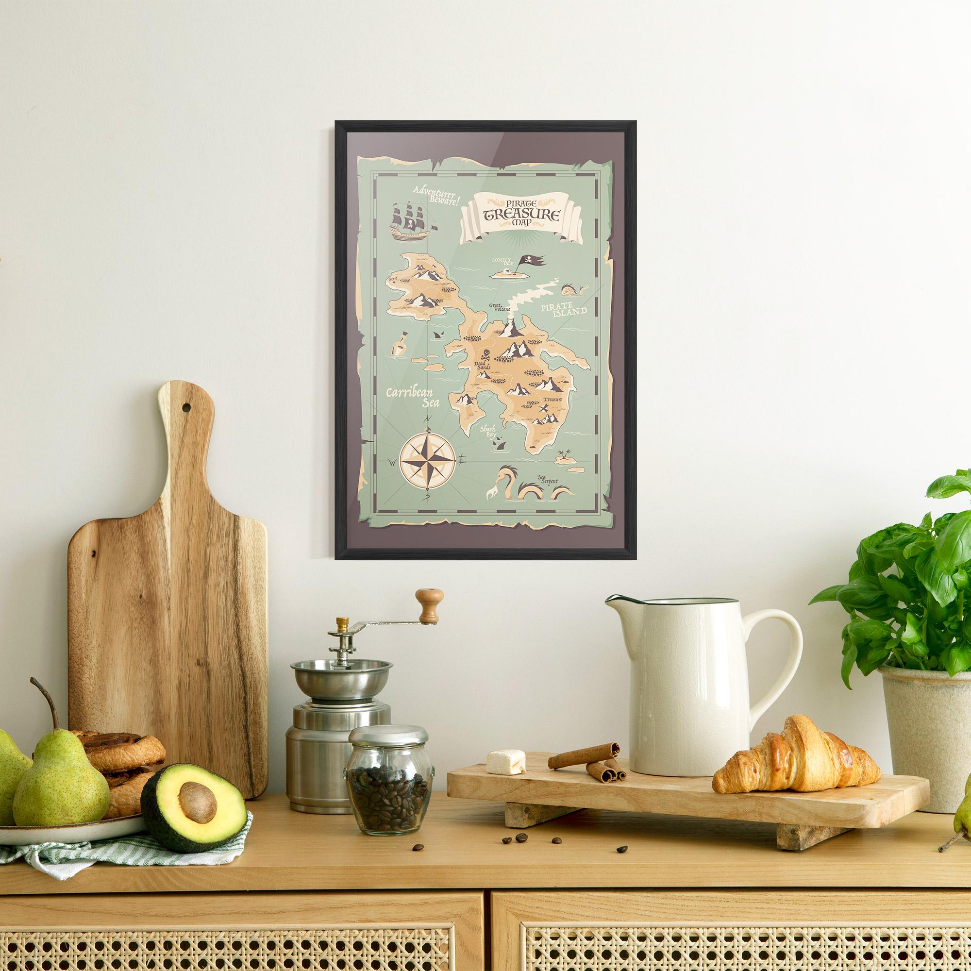 Gerahmte Poster Adventurer Beware mockup 8