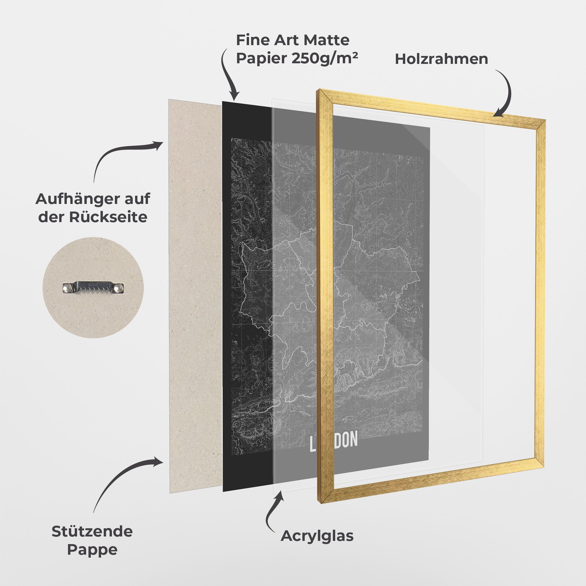 London Grey Map mockup 1