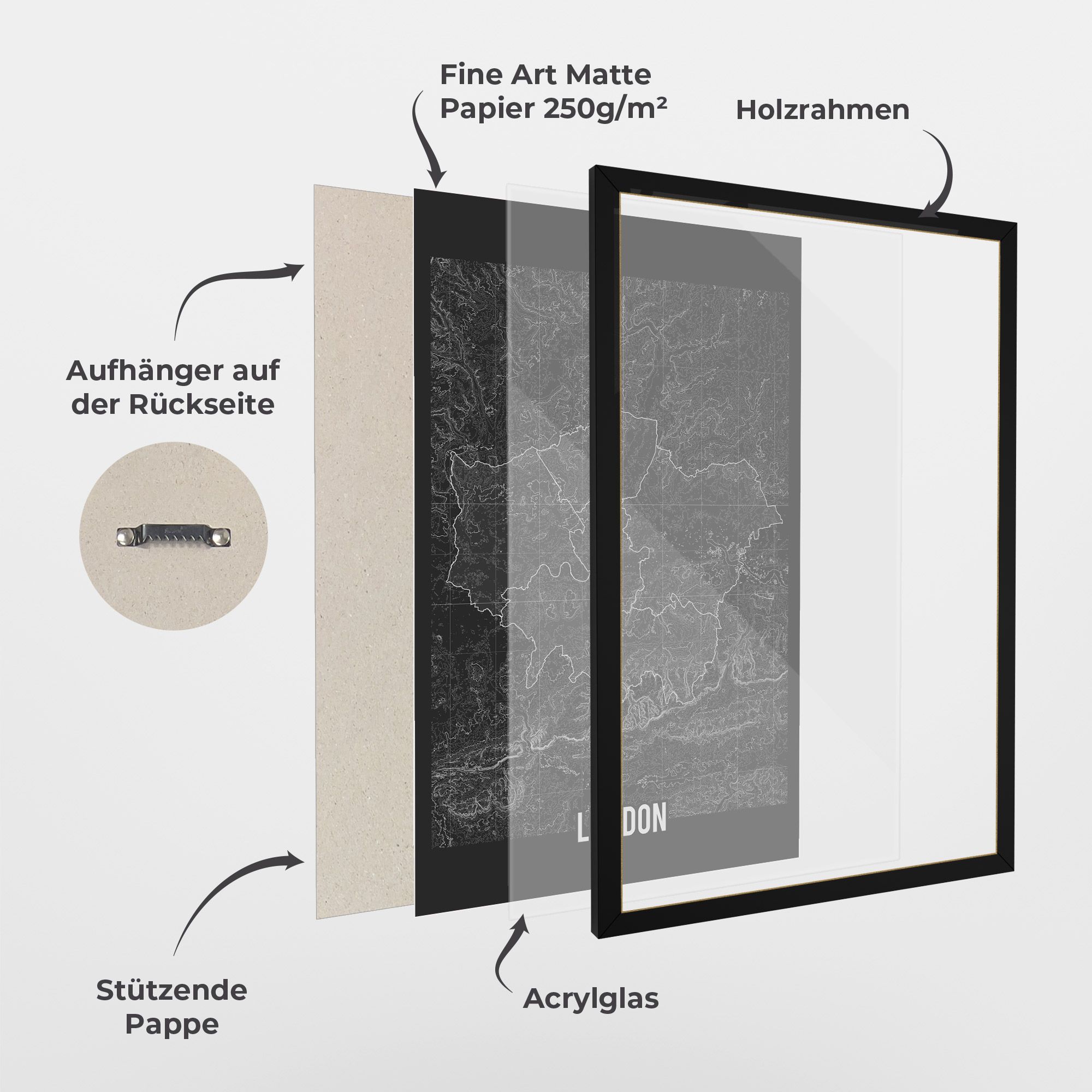 London Grey Map mockup 1
