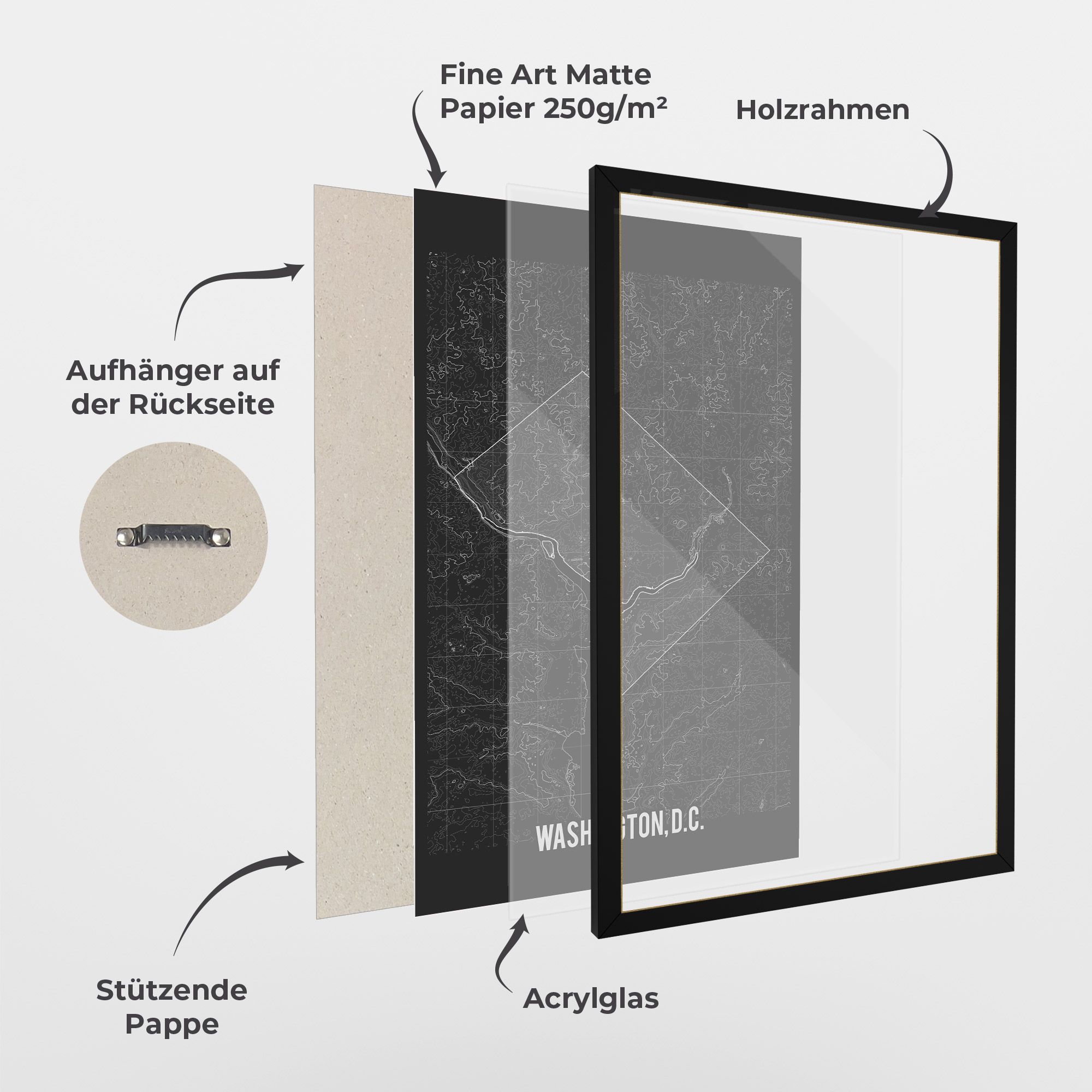 Washington Grey Map mockup 1