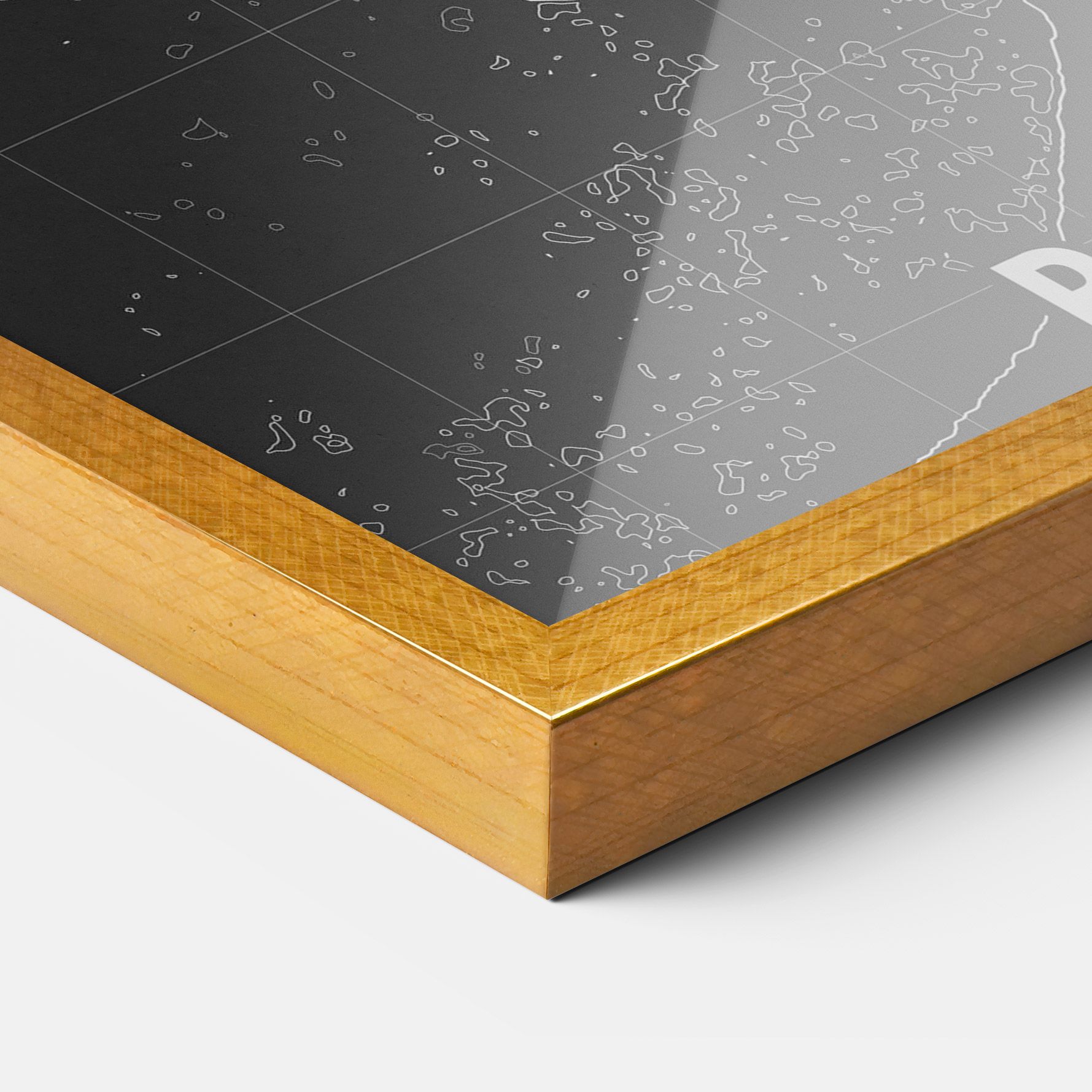 Barcelona Grey Map mockup 3