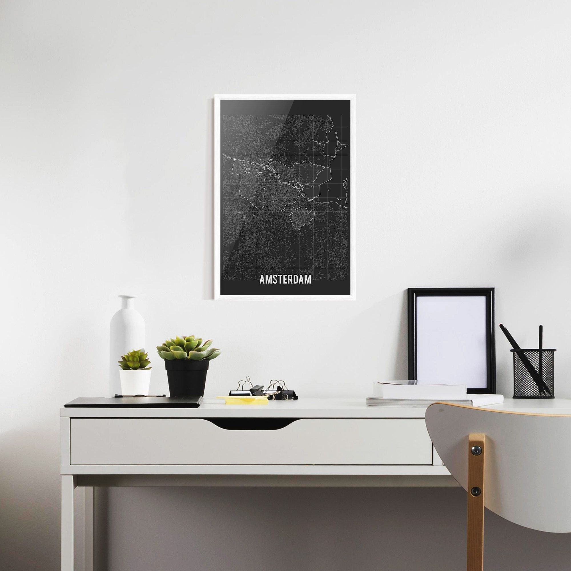 Amsterdam Grey Map mockup 7