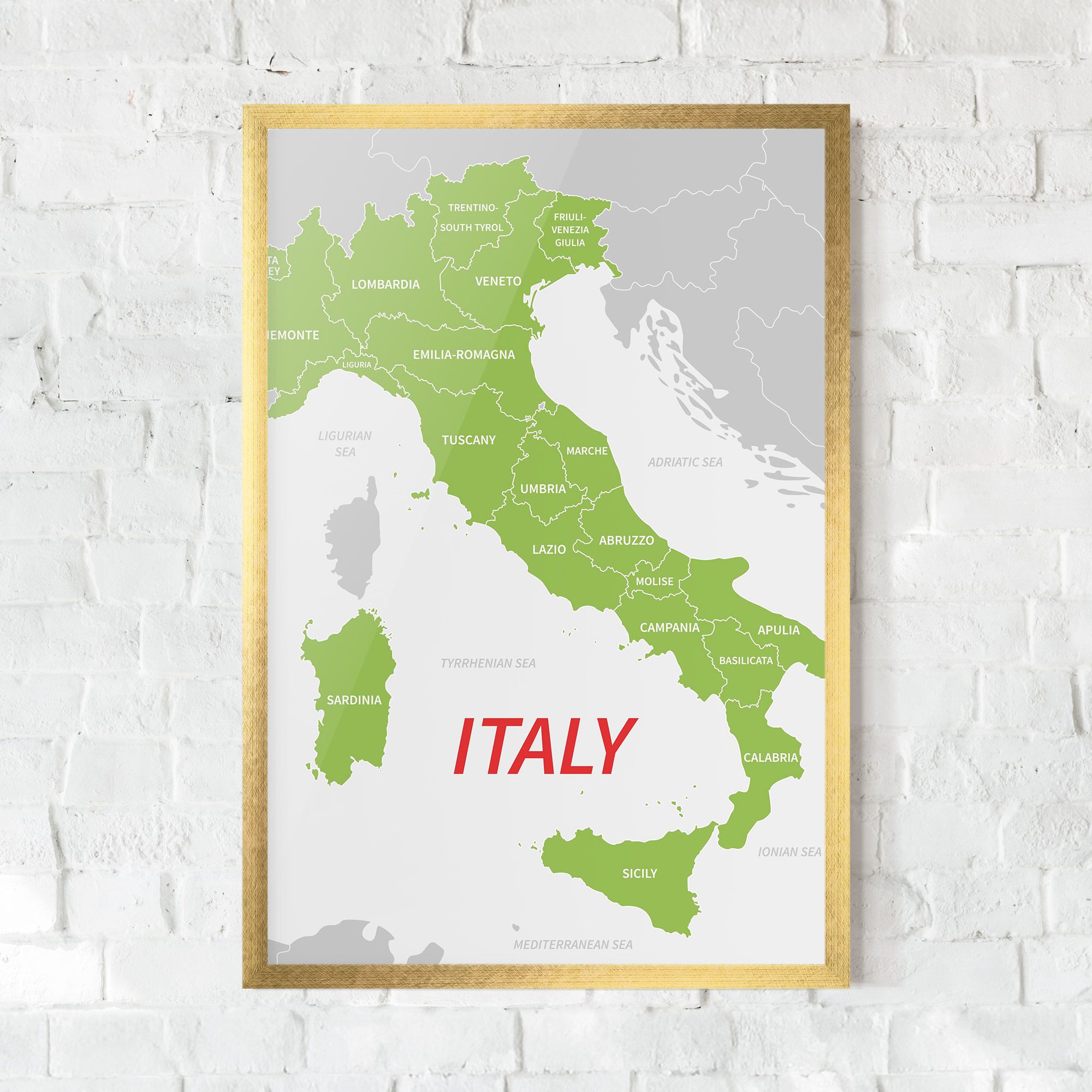 Italy Green Map mockup 0