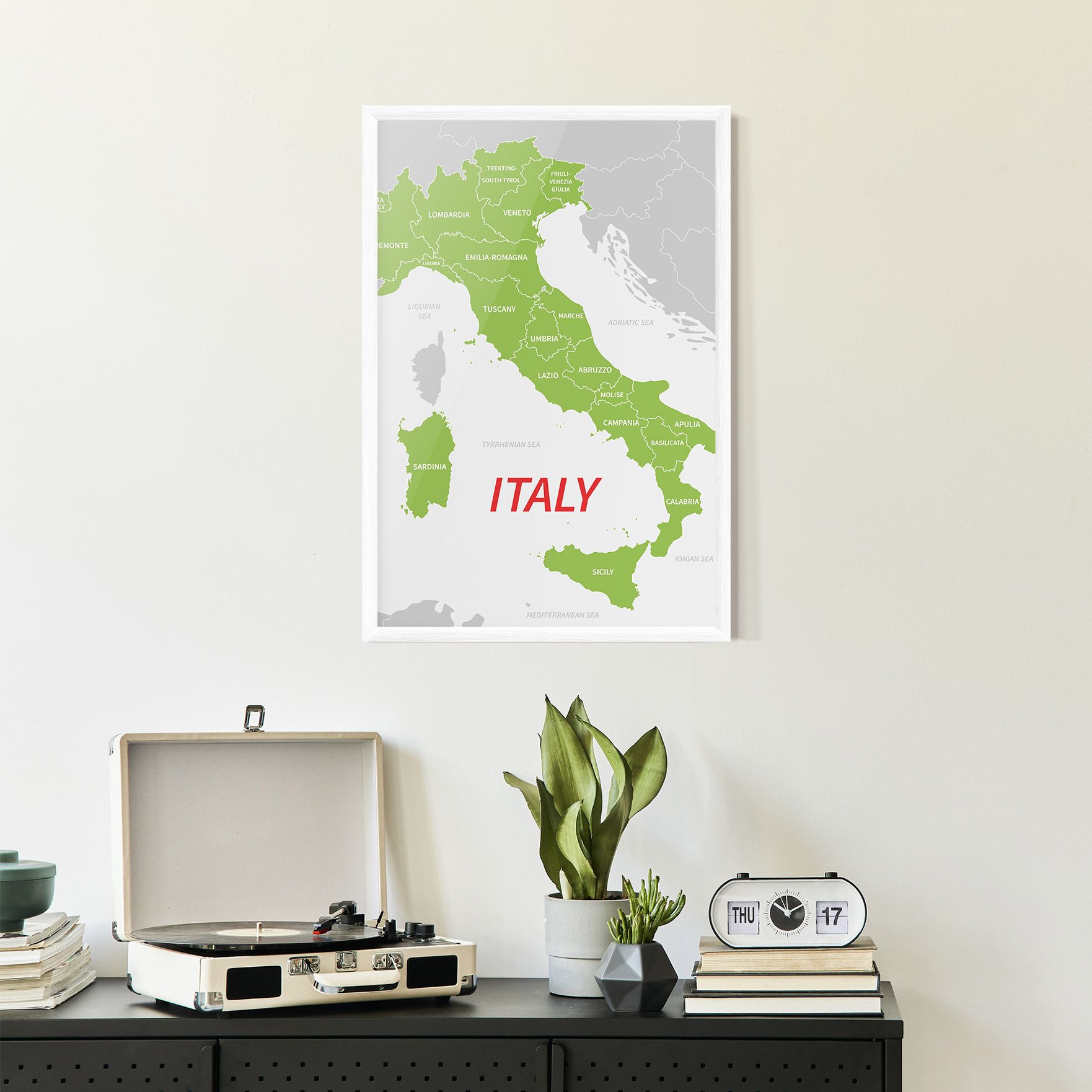 Italy Green Map mockup 2