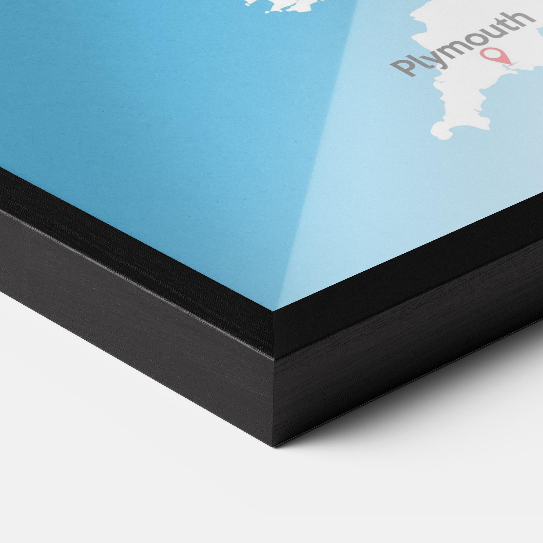 Gerahmte Poster England Map mockup 3