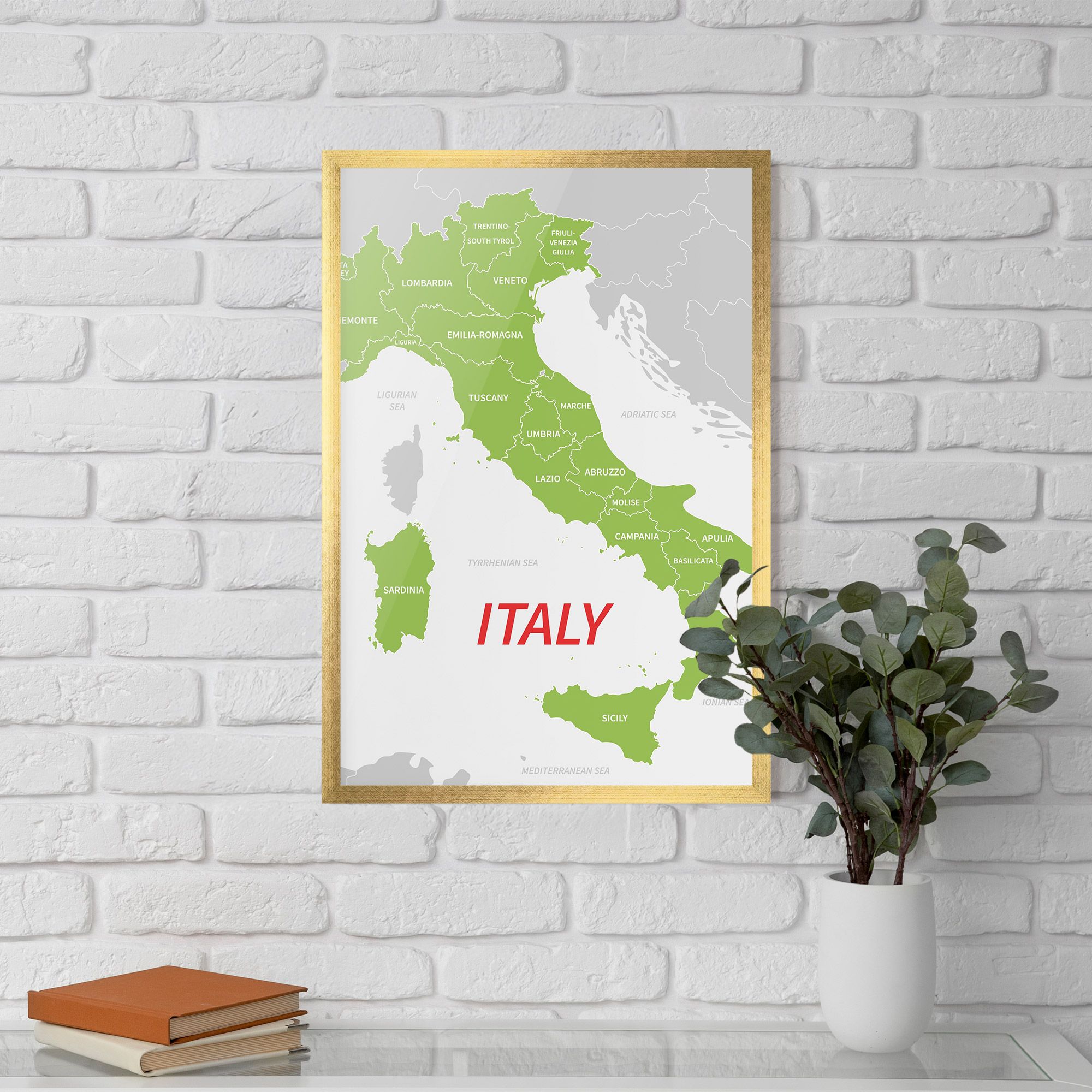 Italy Green Map mockup 5