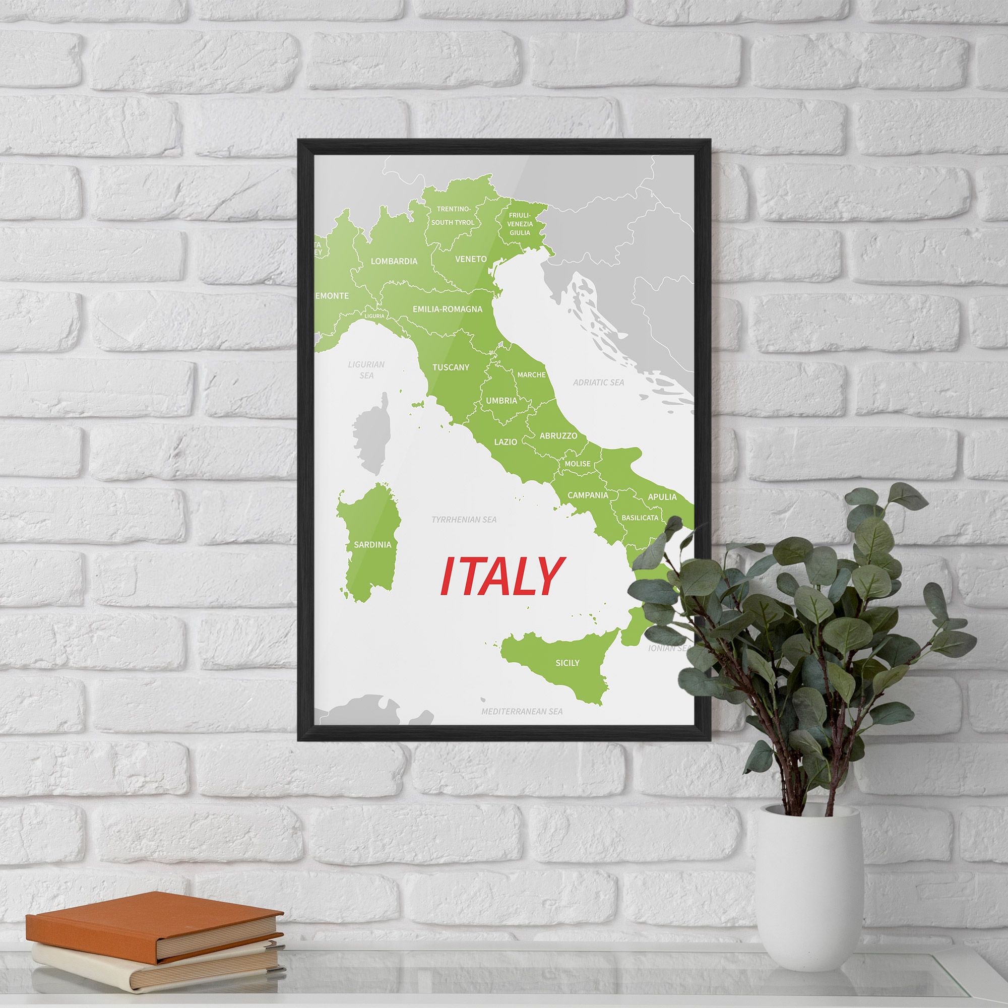Italy Green Map mockup 5