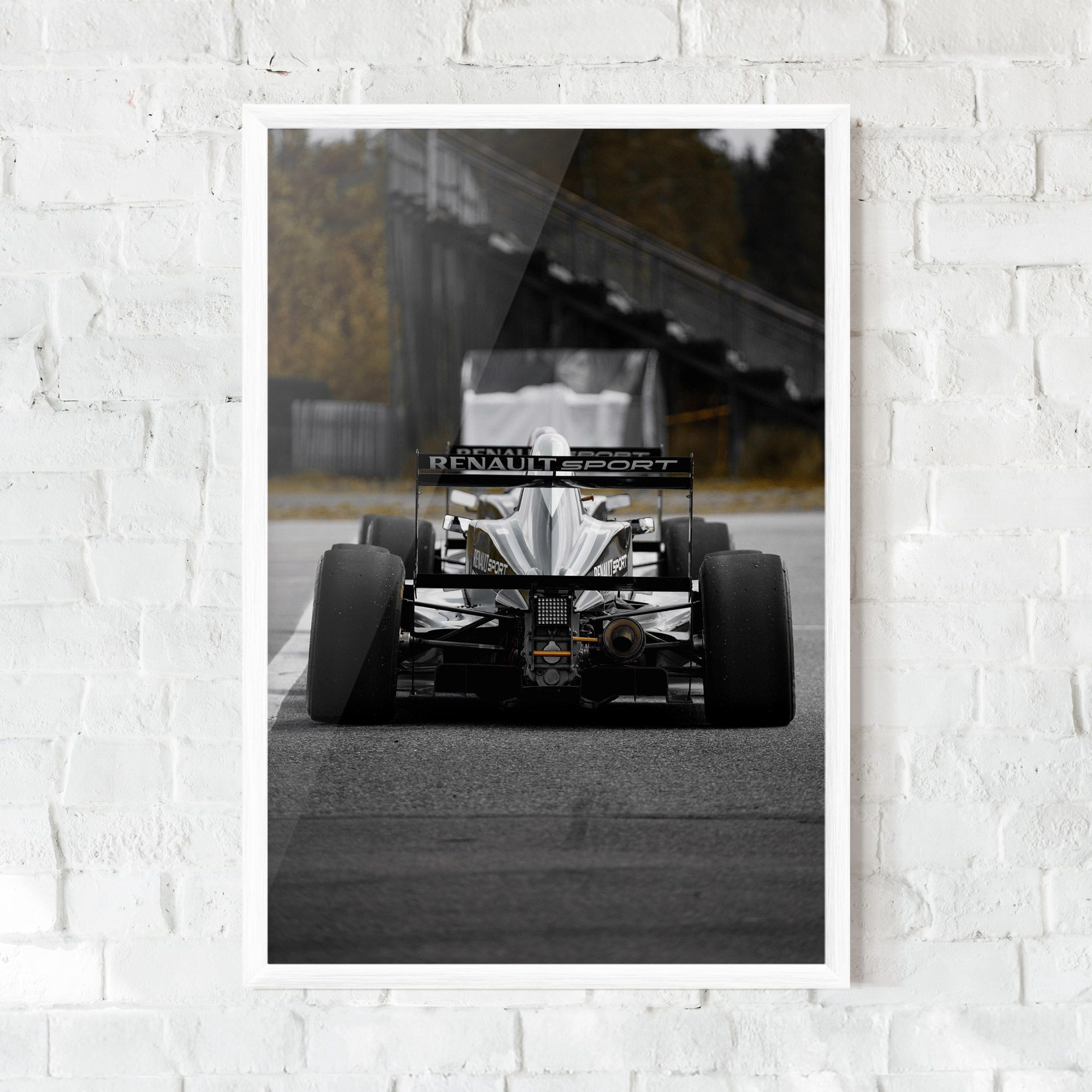 Grey F1 Car mockup 0