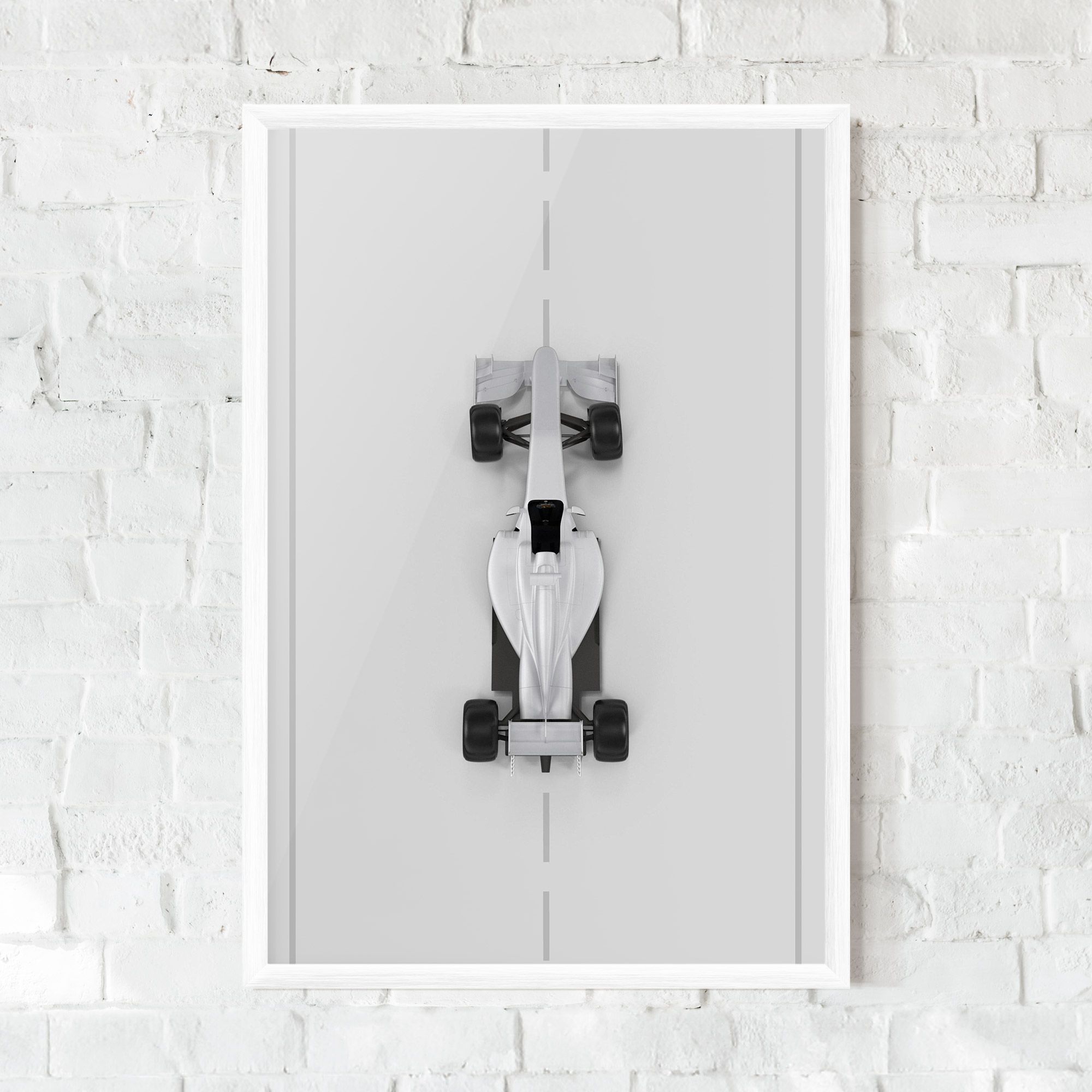 White Formula 1 mockup 0