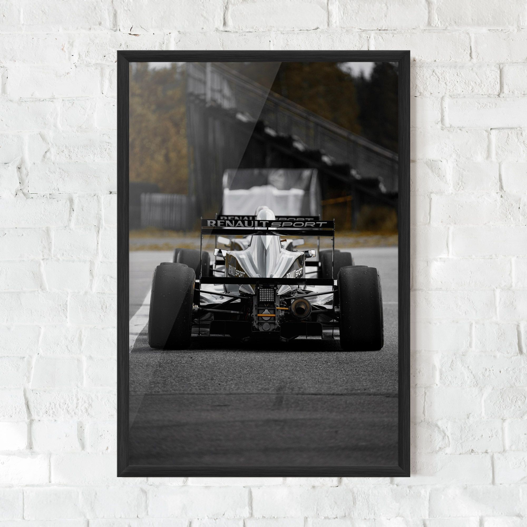 Grey F1 Car mockup 0