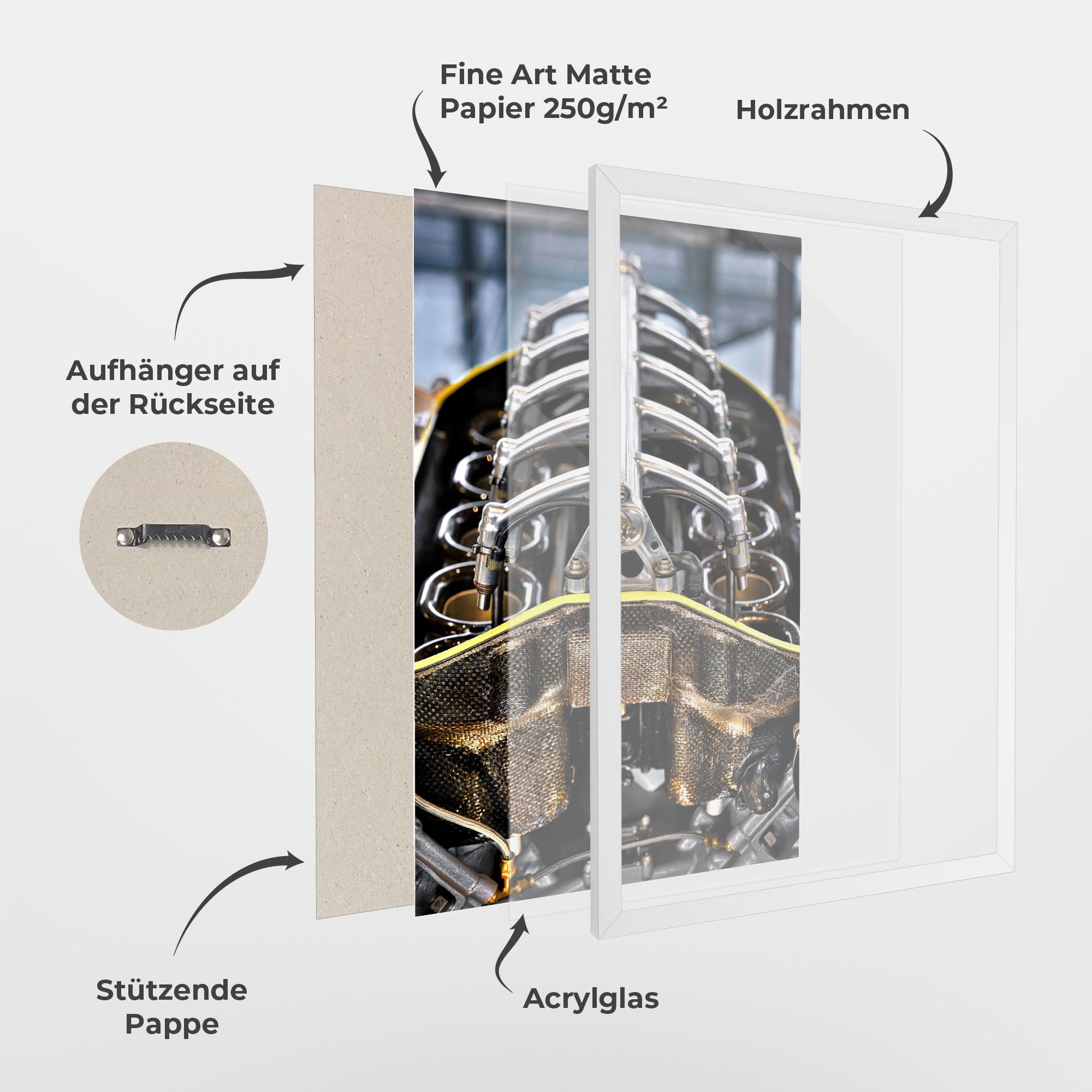 Gerahmte Poster Engine mockup 1