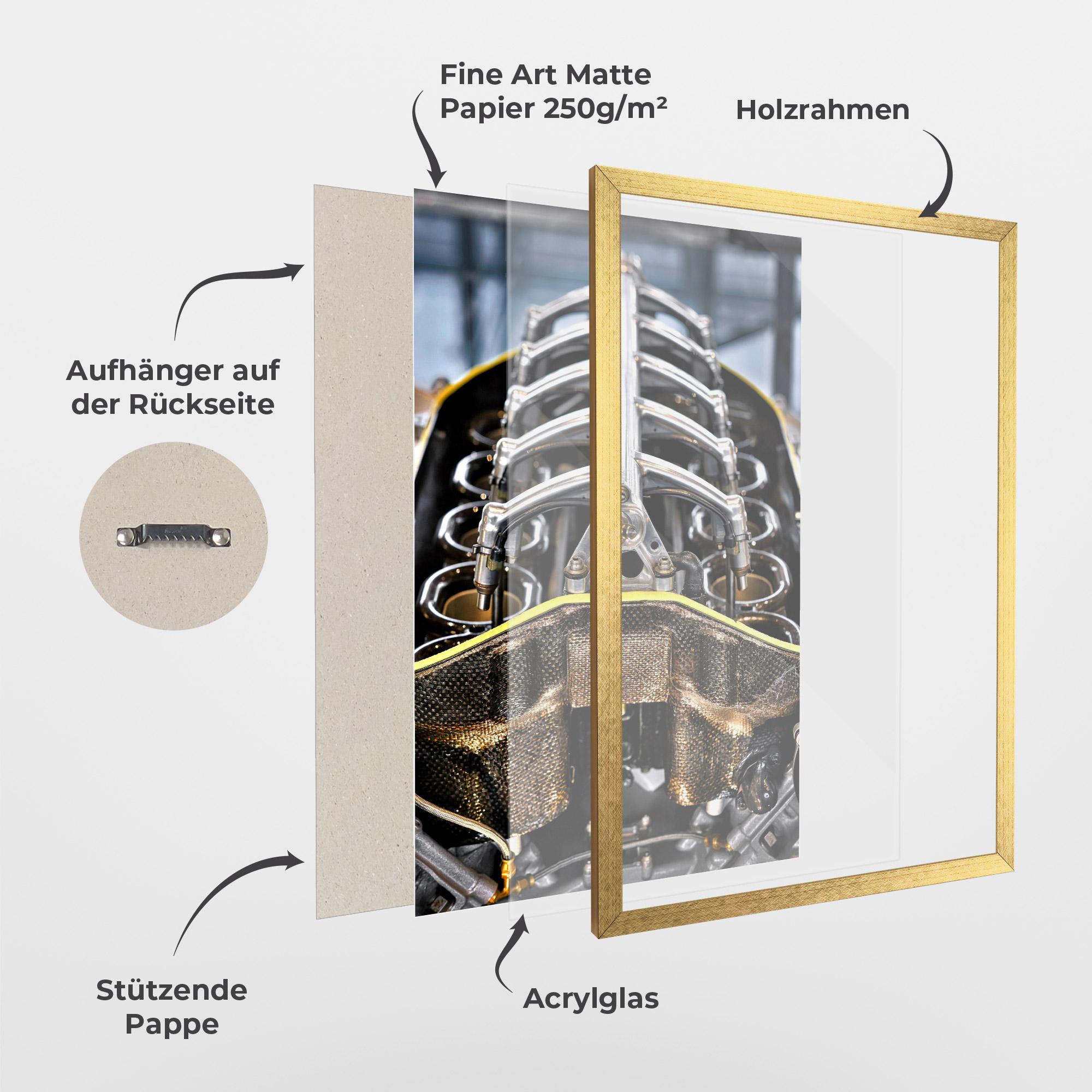 Gerahmte Poster Engine mockup 1