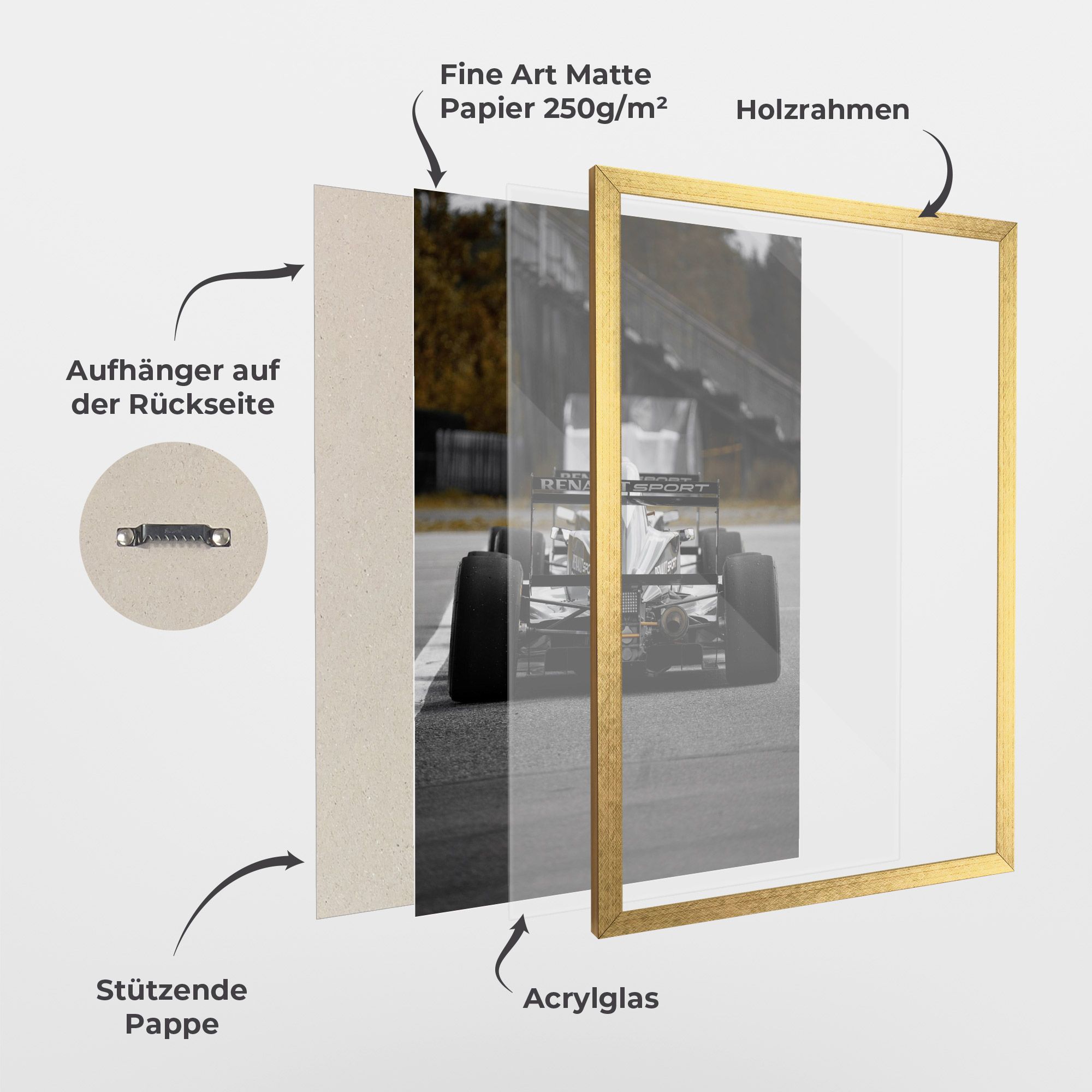 Grey F1 Car mockup 1
