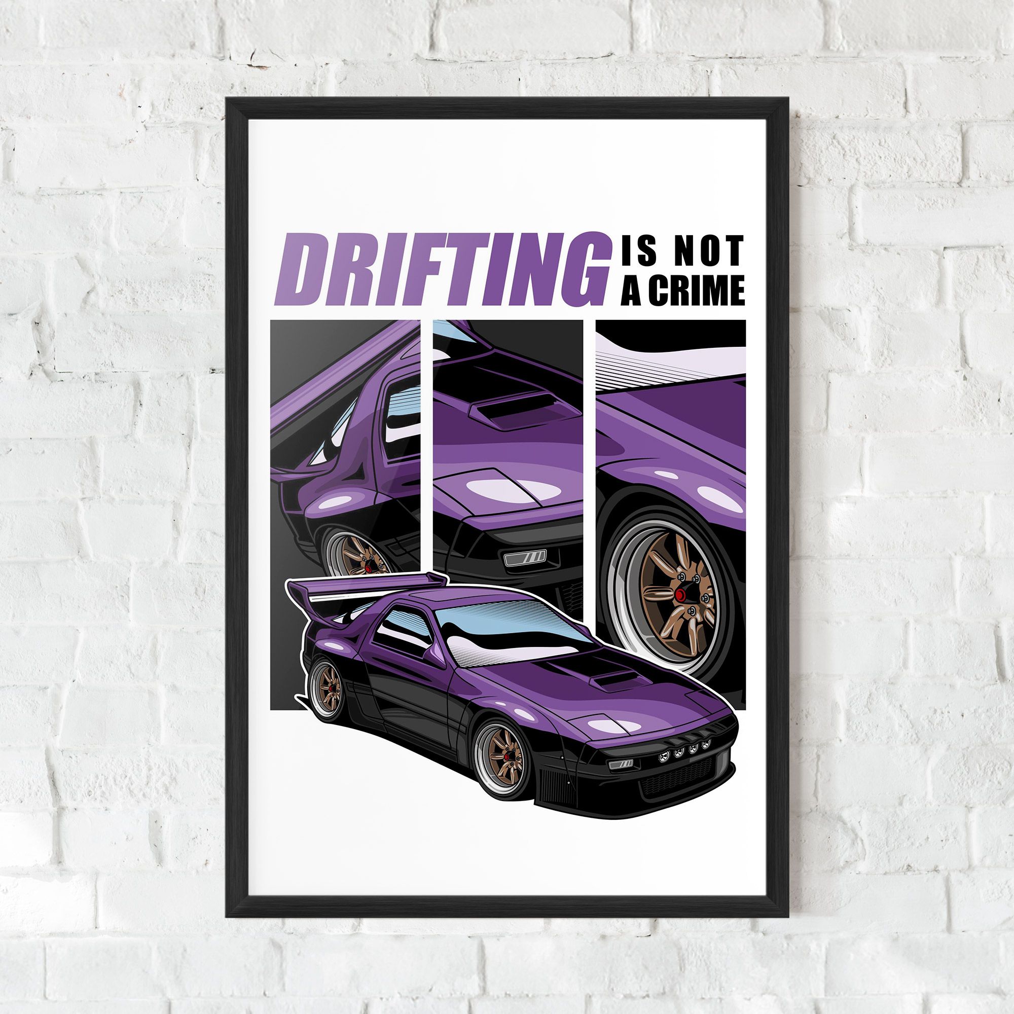 Drift Purple Car mockup 0