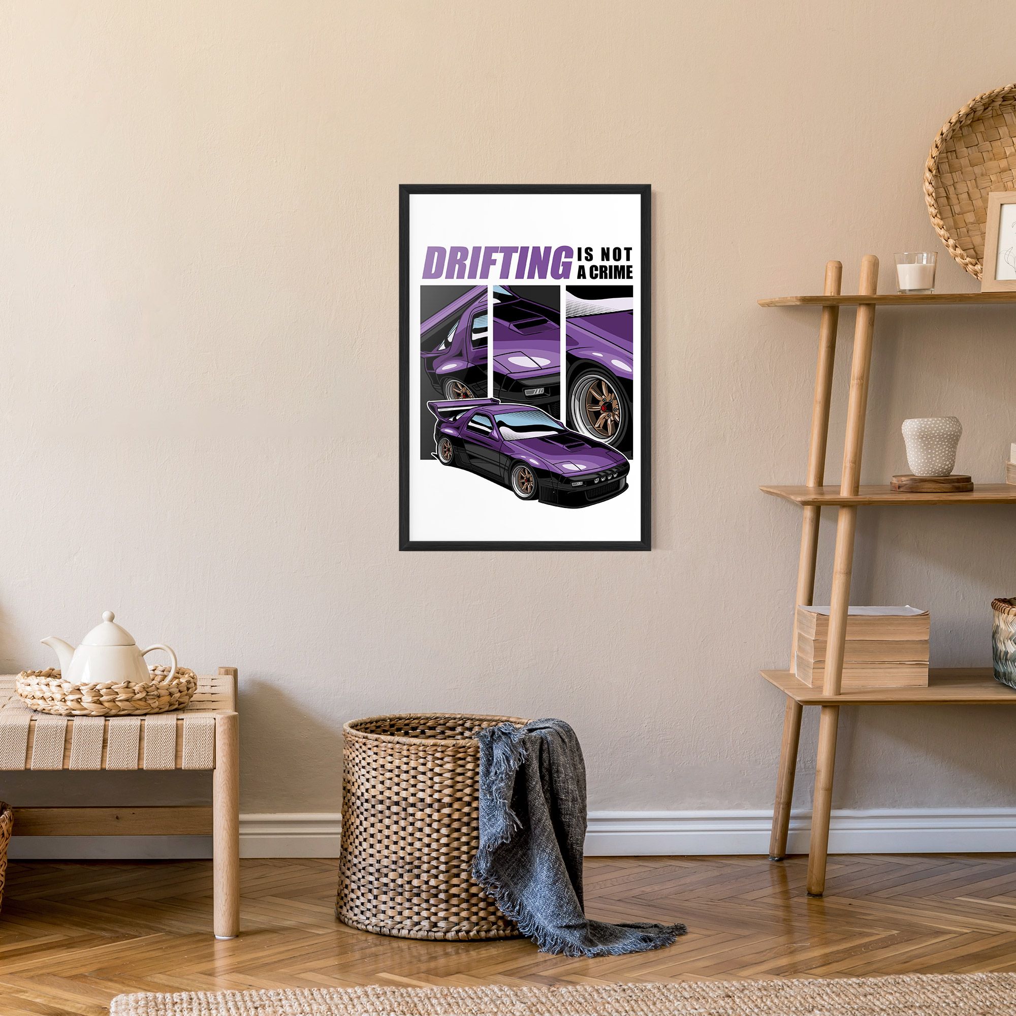 Drift Purple Car mockup 9