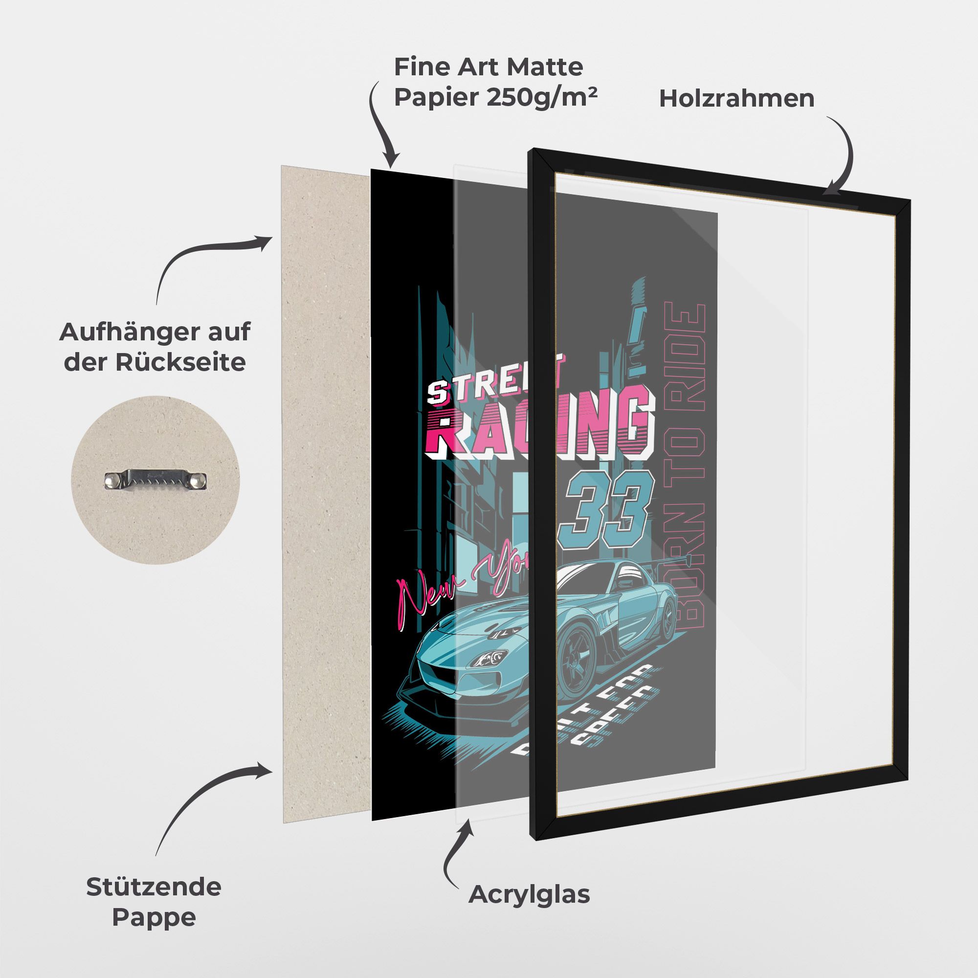 Blue Born To Ride mockup 1