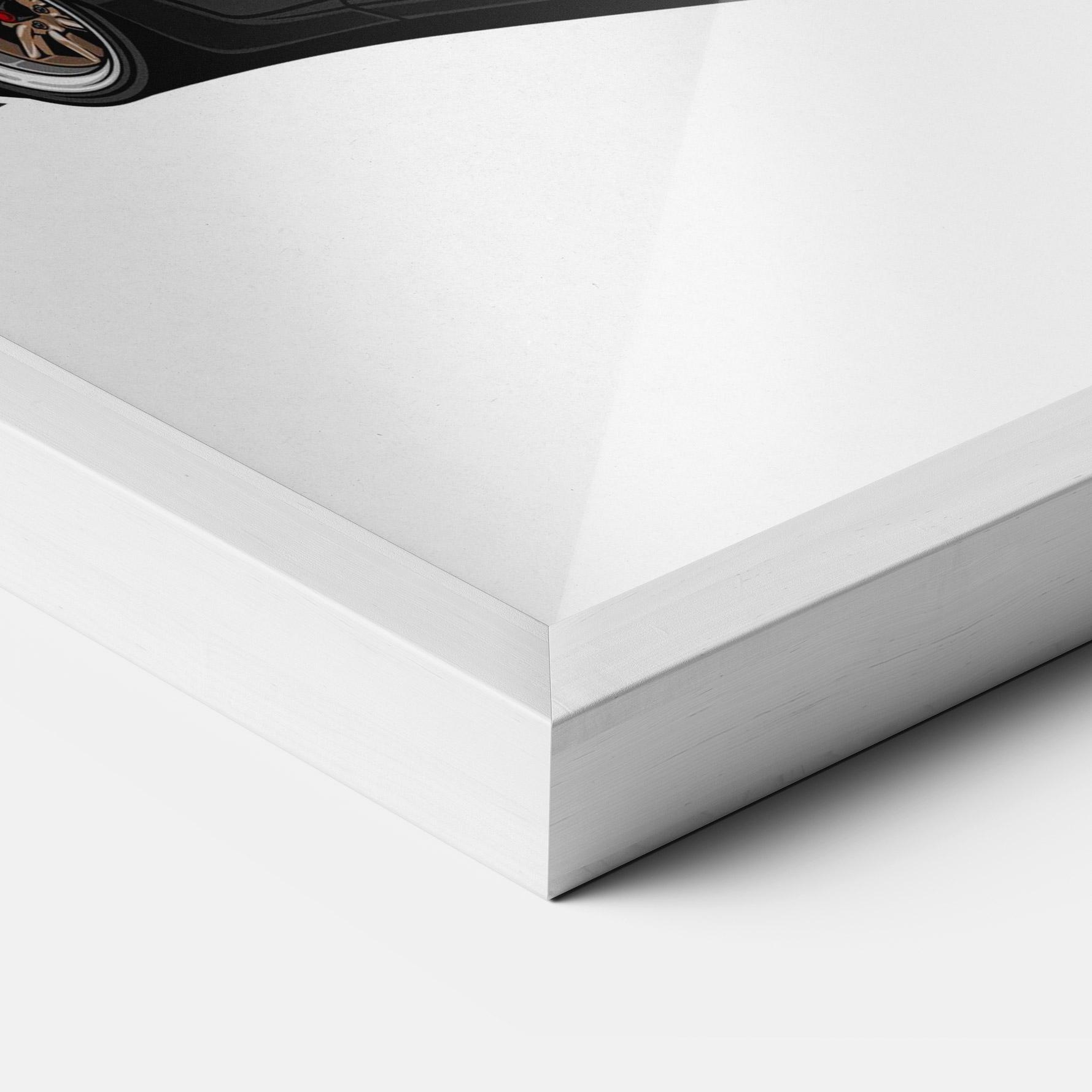 Gerahmte Poster Drift Purple Car mockup 3