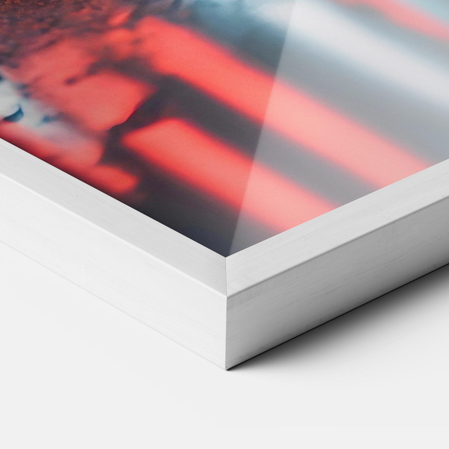 Gerahmte Poster Orange Super Car mockup 3