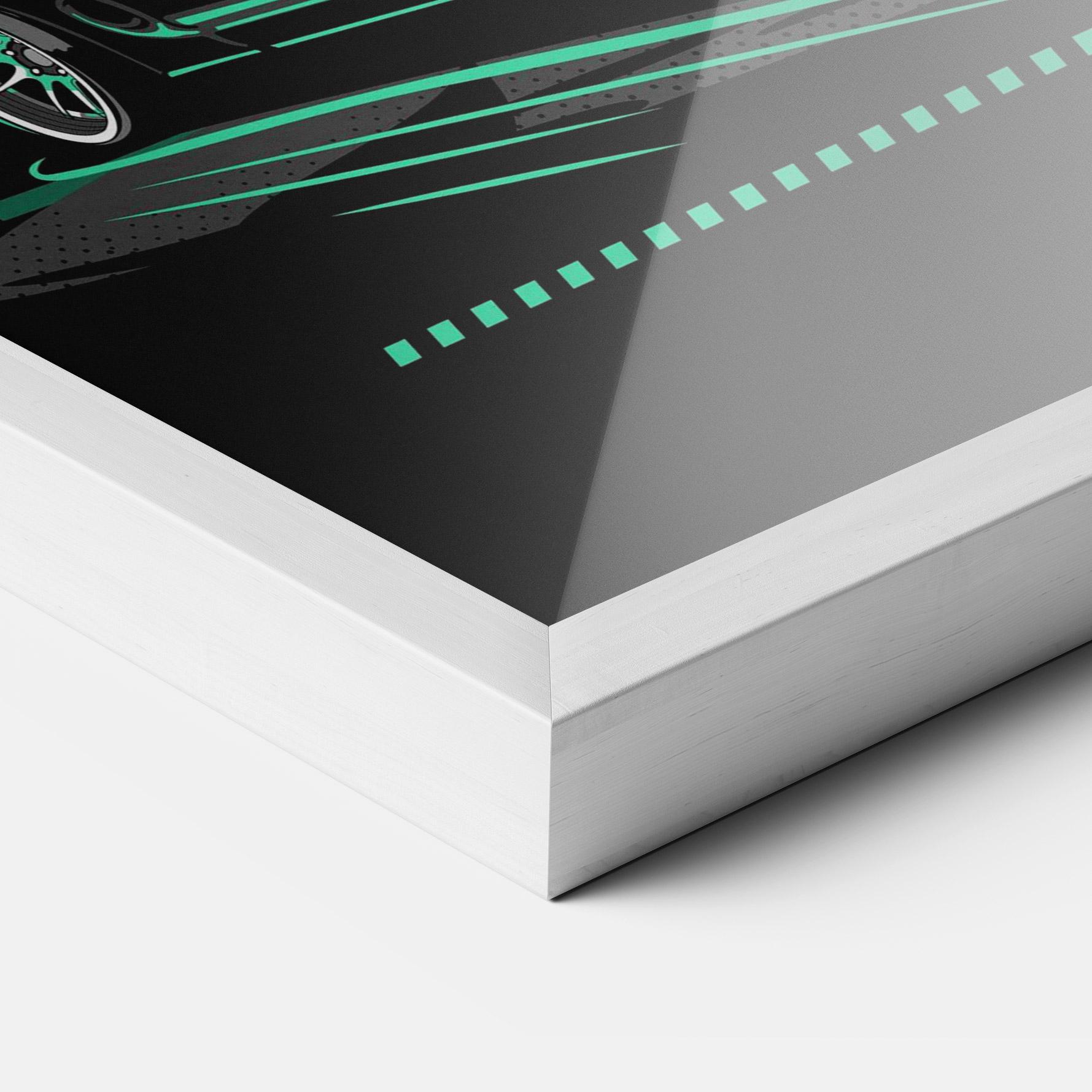 Gerahmte Poster Street Racing mockup 3