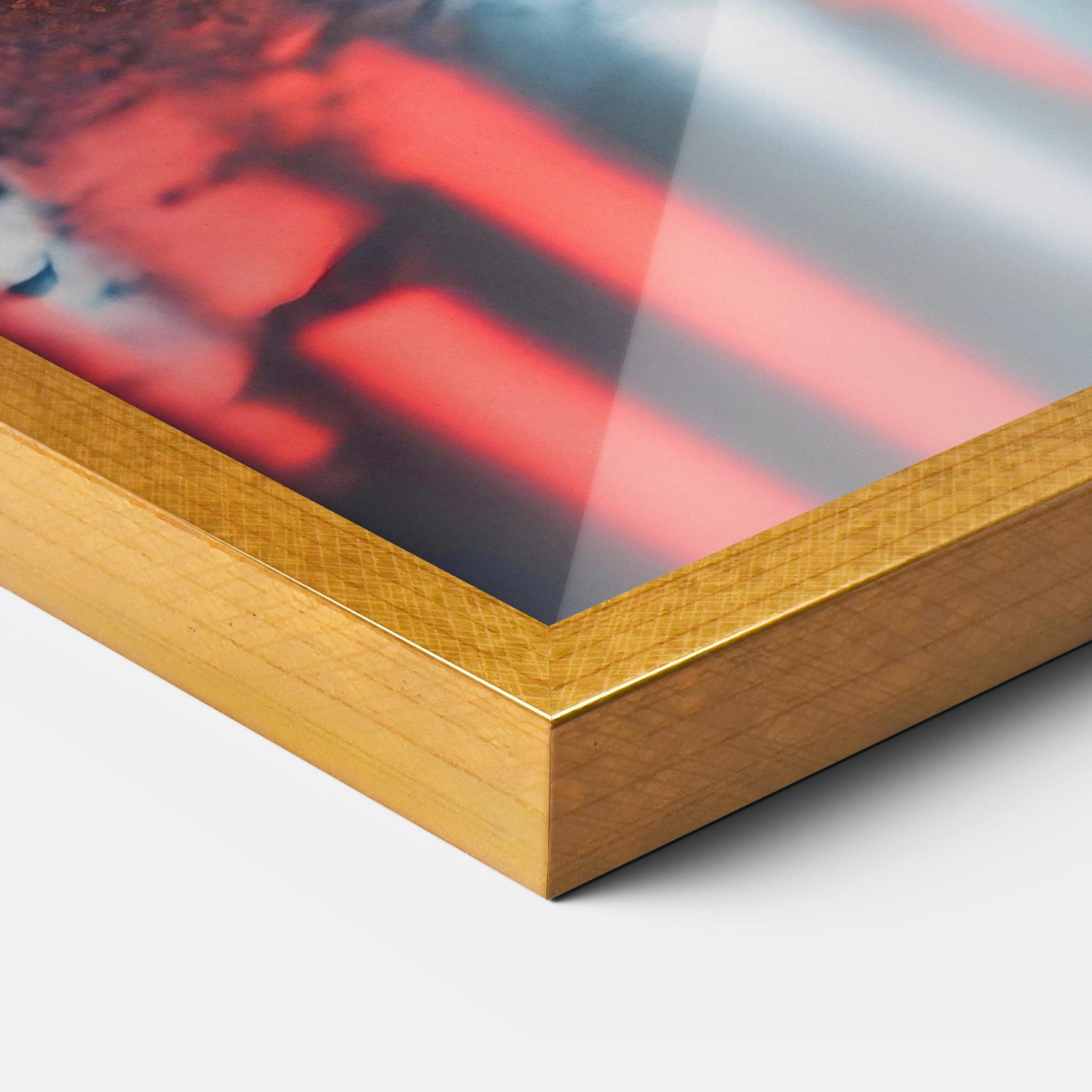 Gerahmte Poster Orange Super Car mockup 3