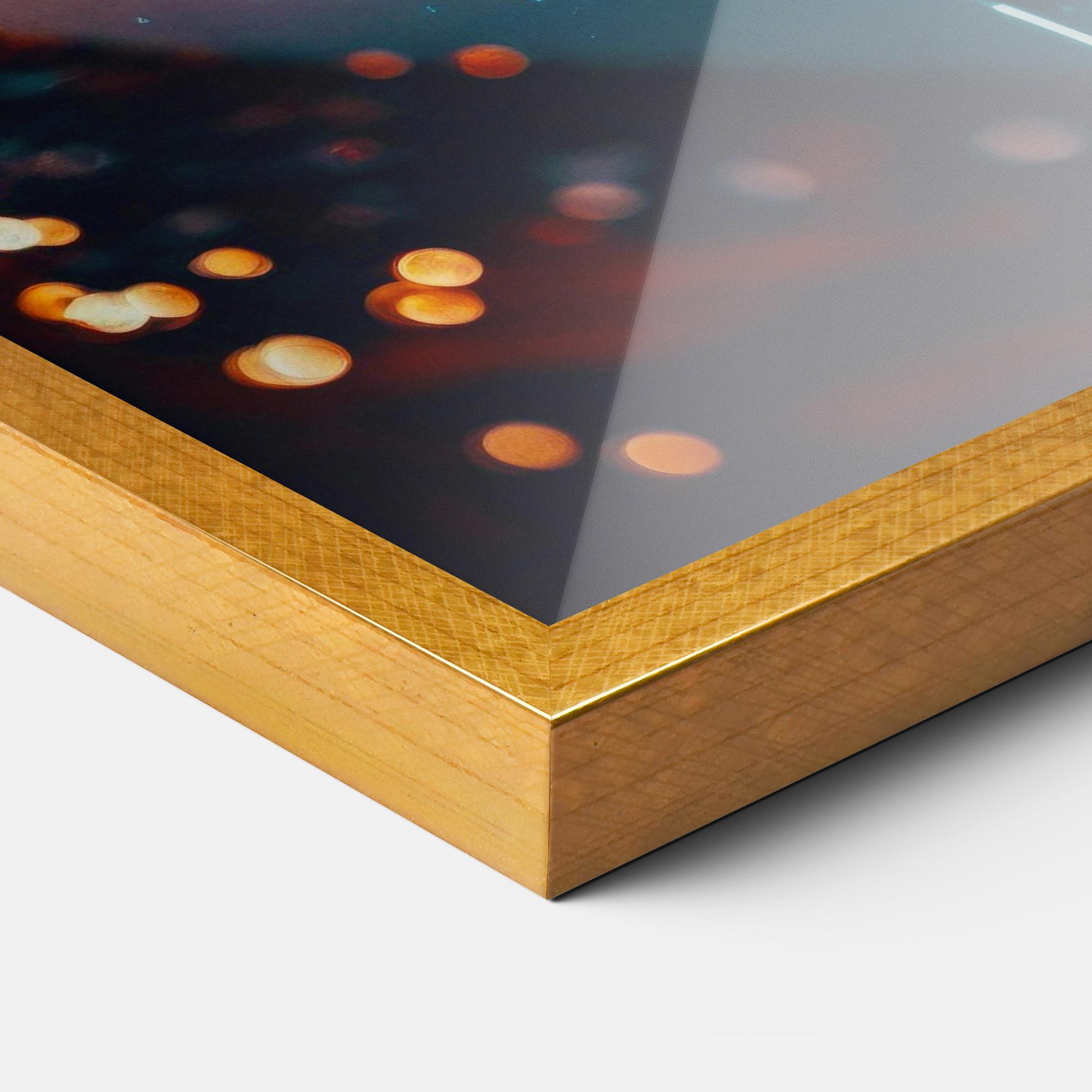 Gerahmte Poster Rainy Sport Car mockup 3