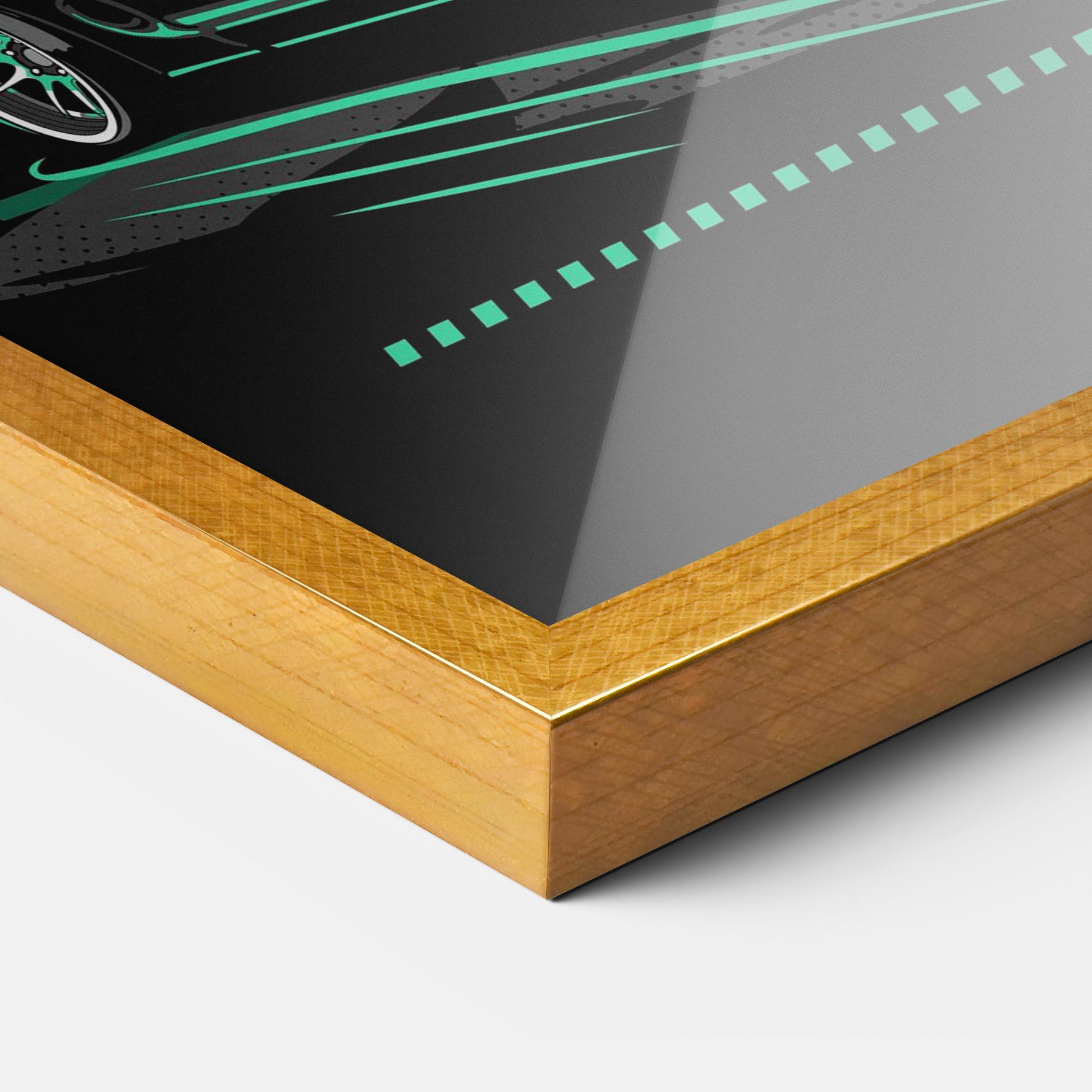 Gerahmte Poster Street Racing mockup 3