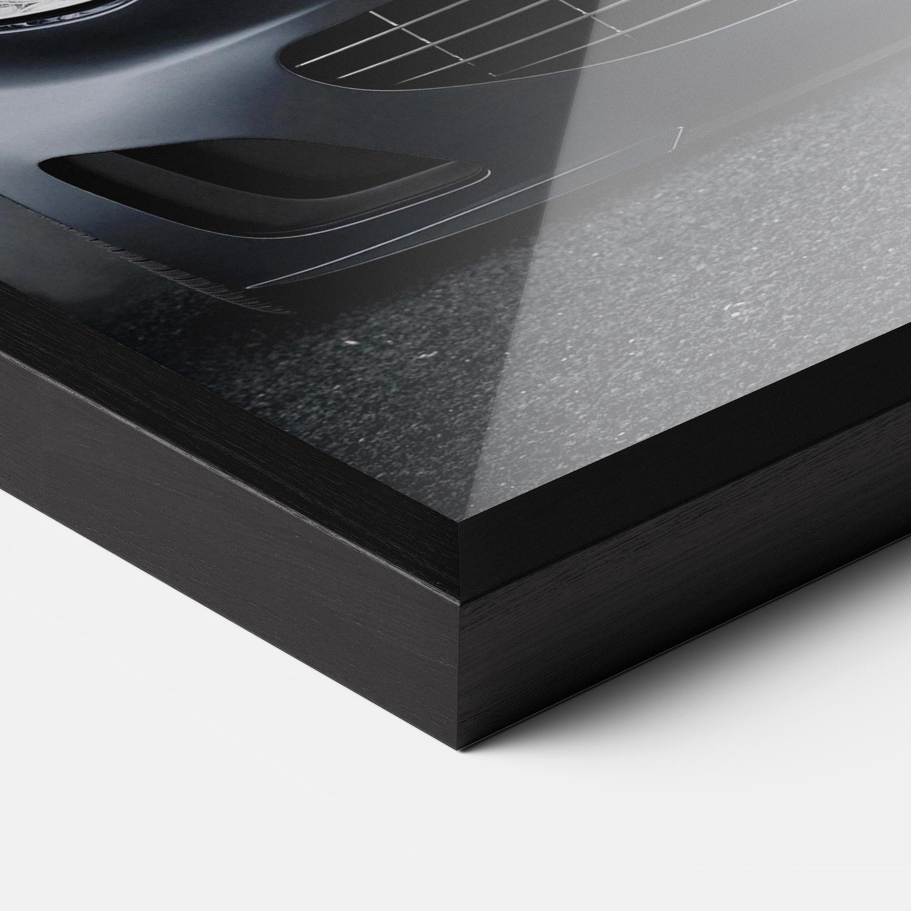 Gerahmte Poster Black Front Car mockup 3