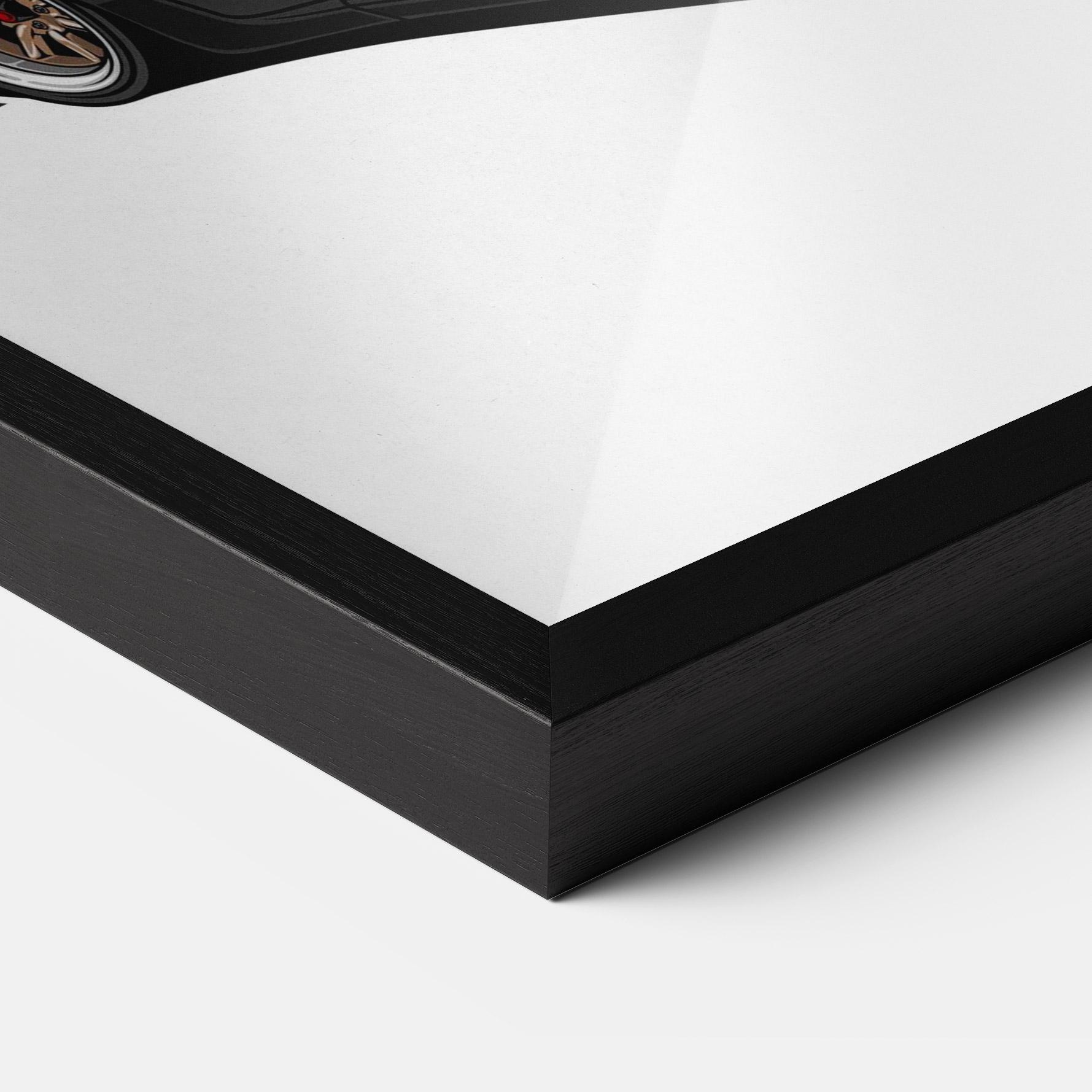 Gerahmte Poster Drift Purple Car mockup 3