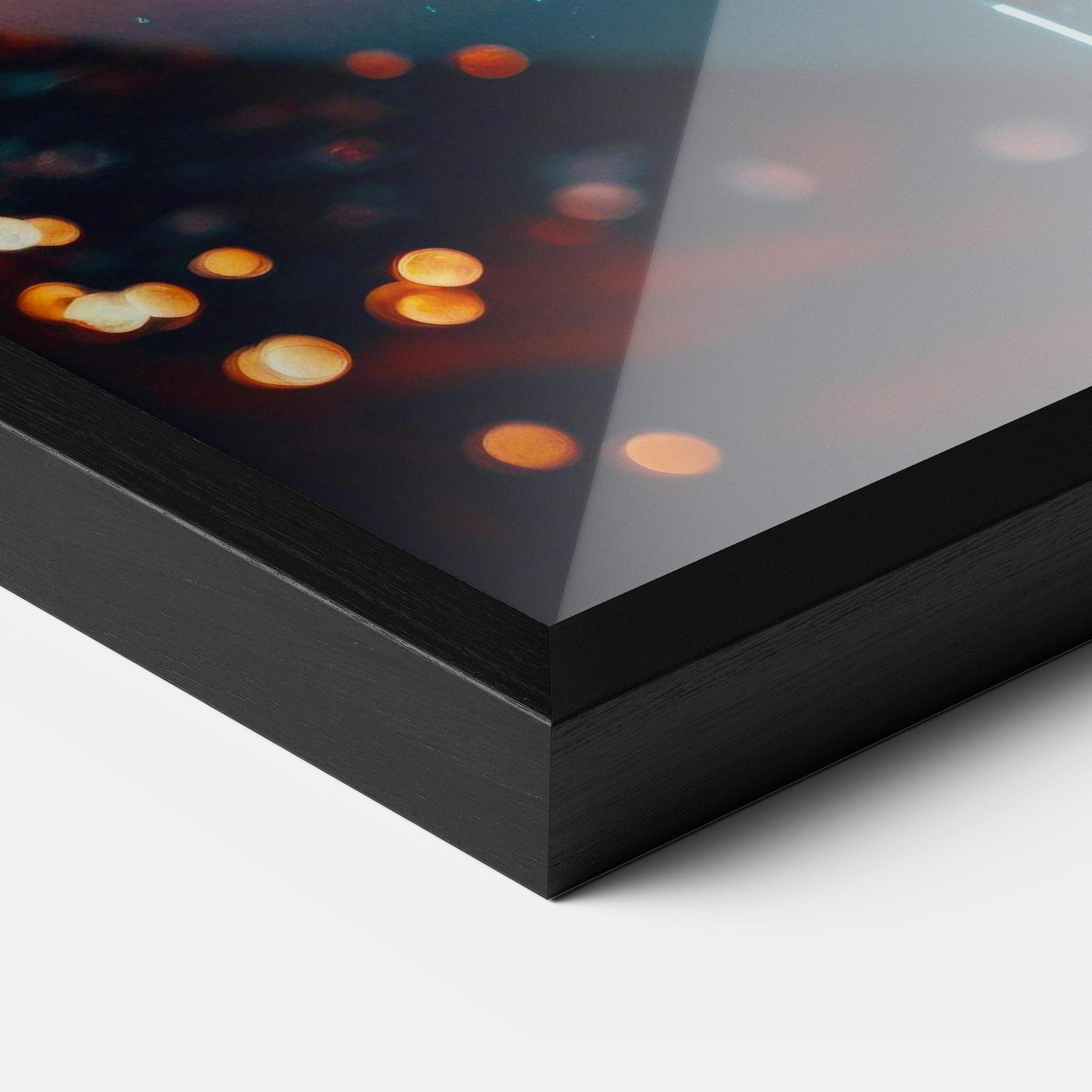 Gerahmte Poster Rainy Sport Car mockup 3