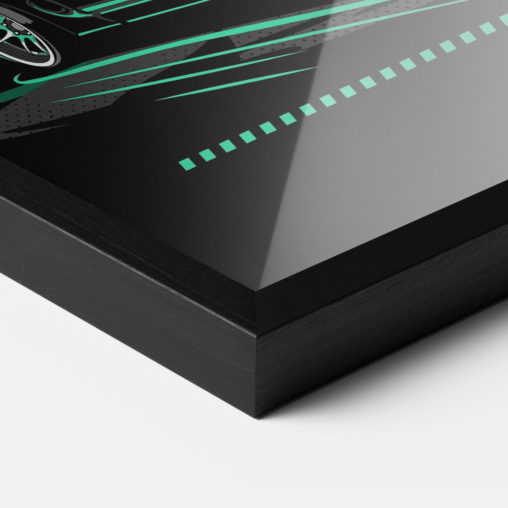 Gerahmte Poster Street Racing mockup 3