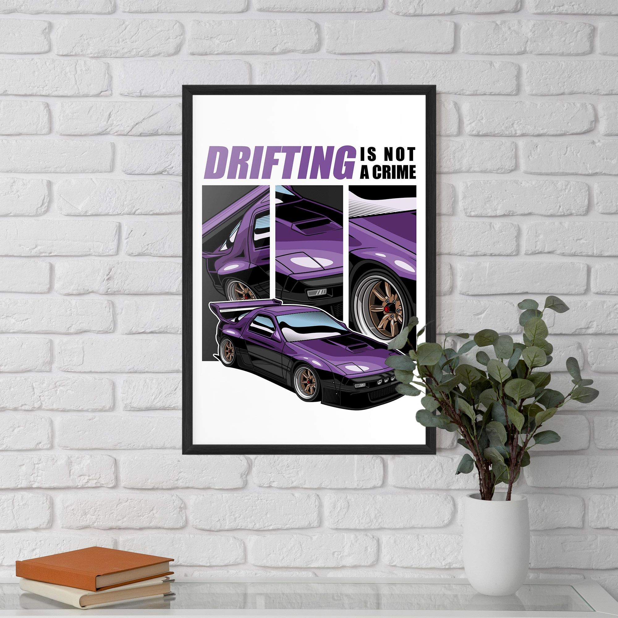 Drift Purple Car mockup 5