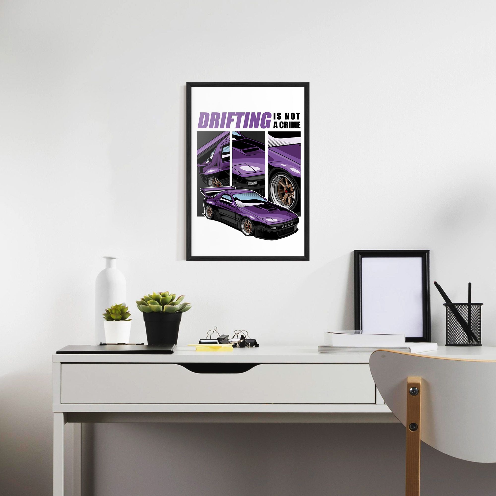Drift Purple Car mockup 7