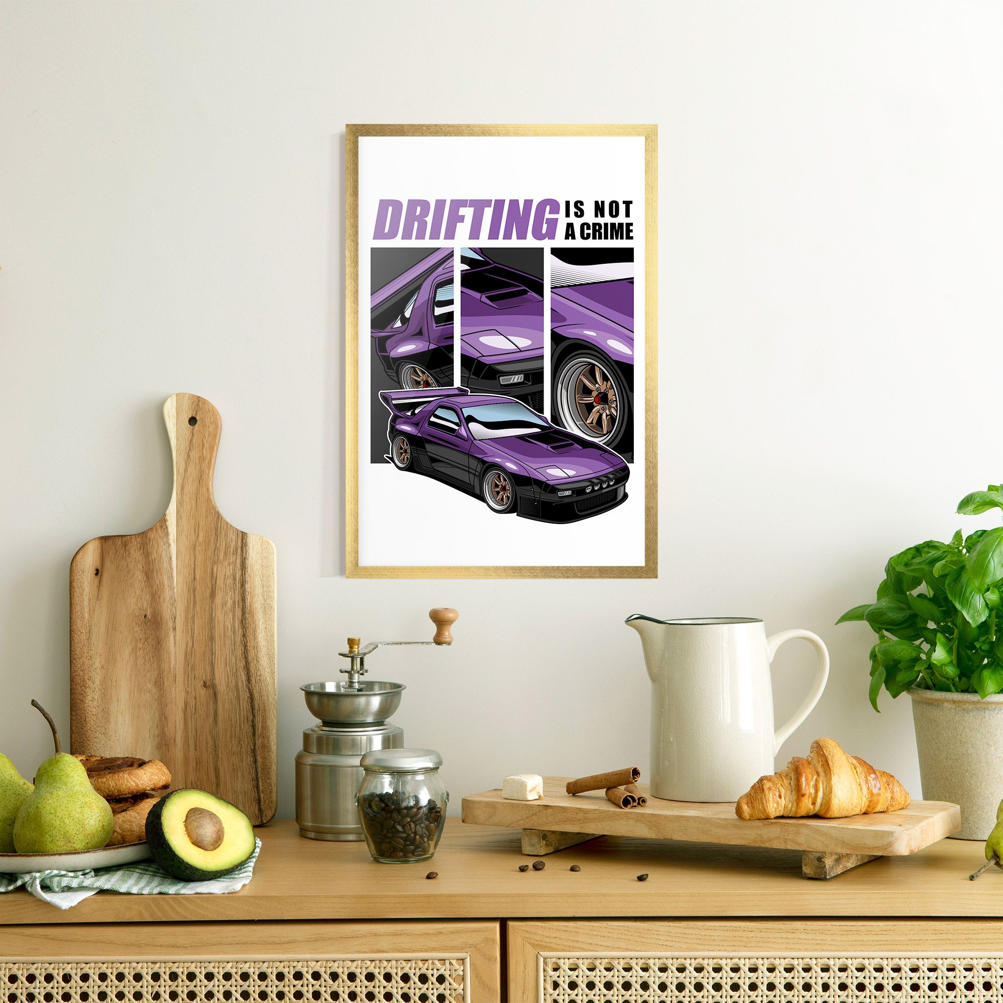 Drift Purple Car mockup 8