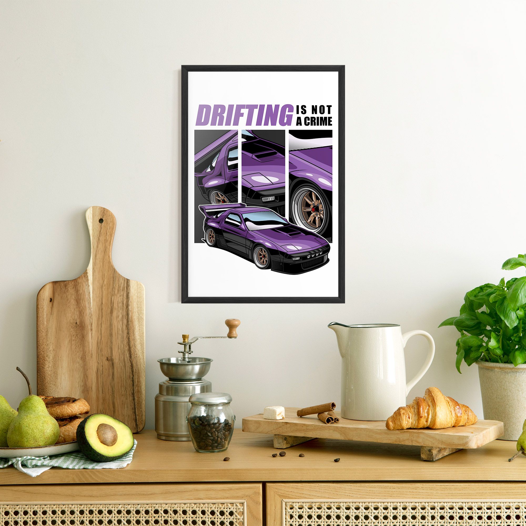 Drift Purple Car mockup 8