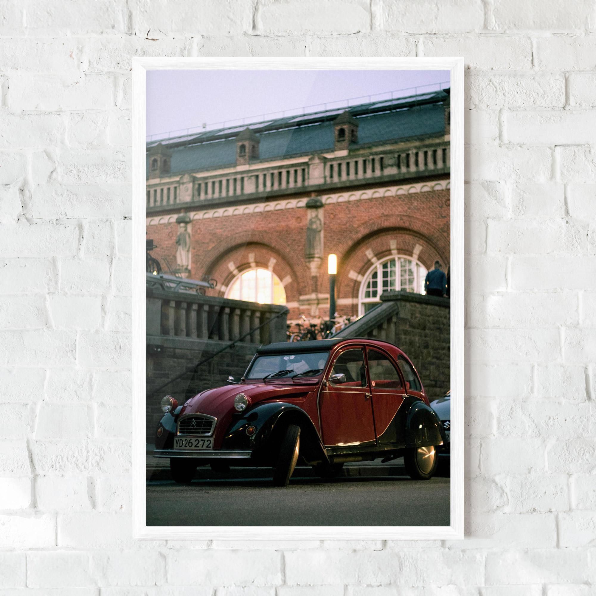 Gerahmte Poster Beautiful Old Car mockup 0