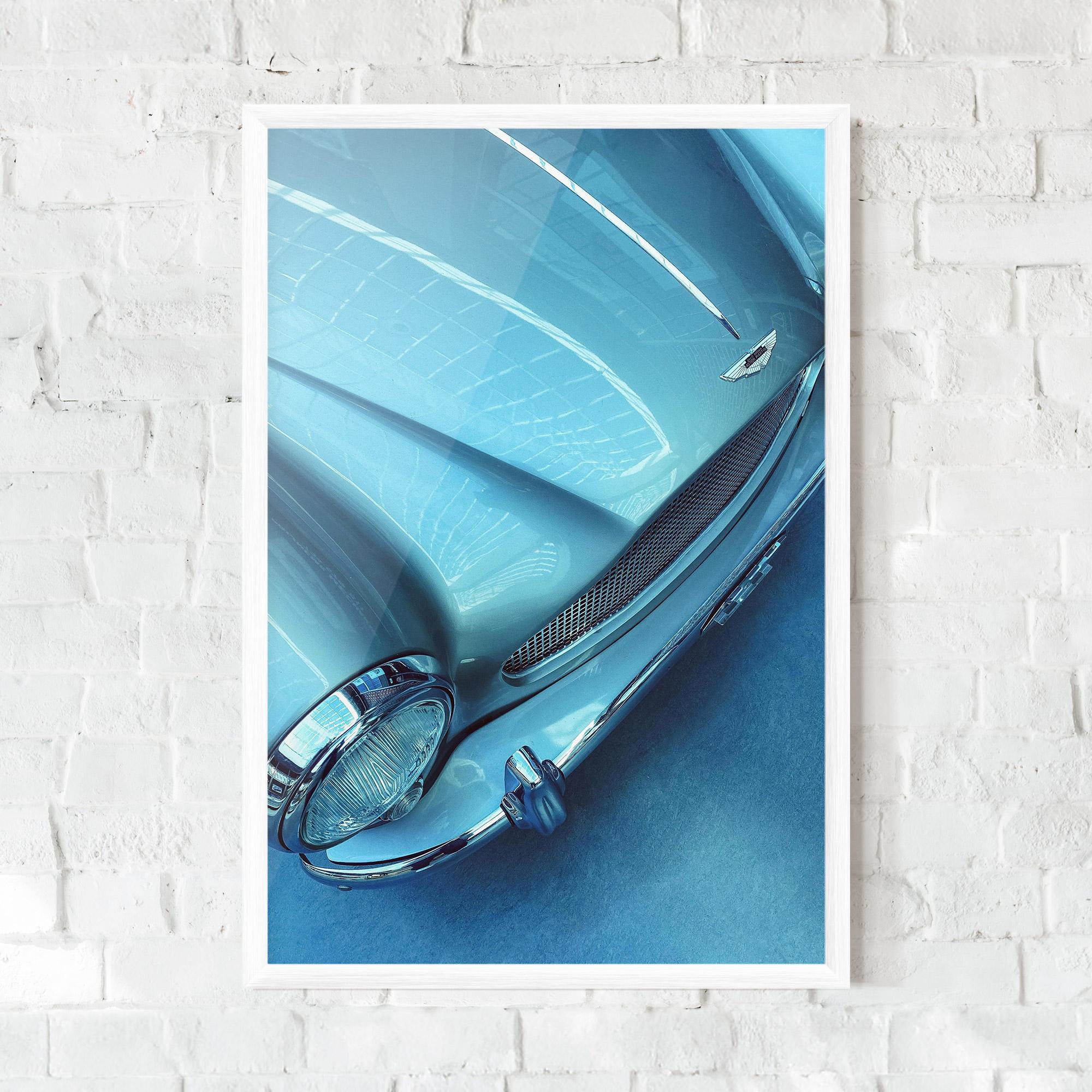 Gerahmte Poster Blue Light Car mockup 0